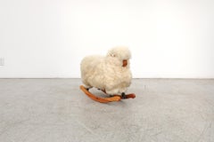Fluffy White Rocking Sheep by Roger Newman, 1960s