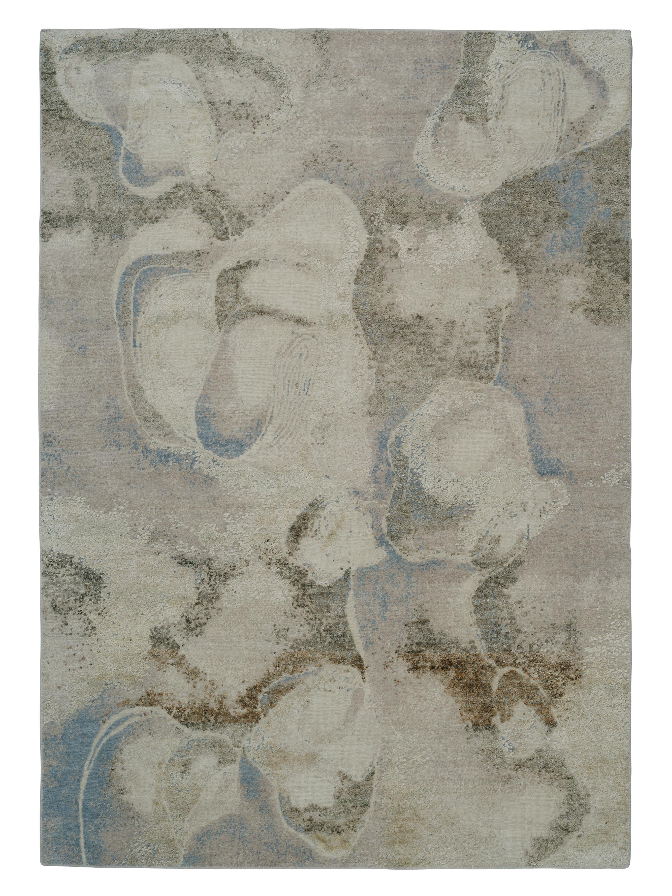 'Fluid Fossil' Handmade Rug by Linie Design, Watertopia, 205 cm, Wool For Sale 2