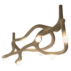 Fluid Limited Edition Hängeleuchte aus geblasenem Glas und Nylon von Hot Wire Extensions