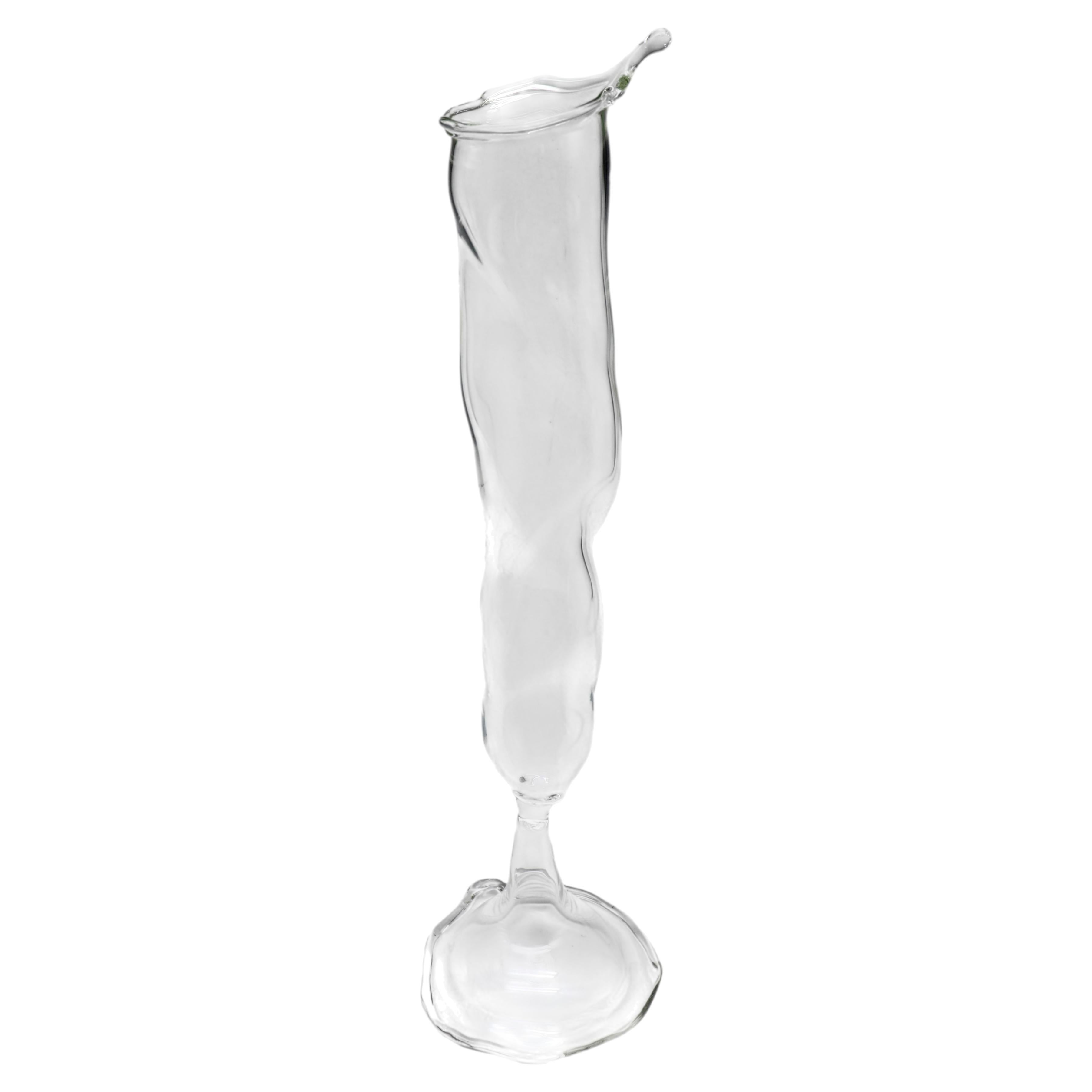 Bicchiere da champagne Fluid Loop Series Flow in vetro borosilicato di Studio A. Chacha