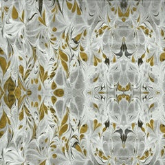 "Fluid" Marbleized Pattern in Antique Color-Way, on Smooth Paper