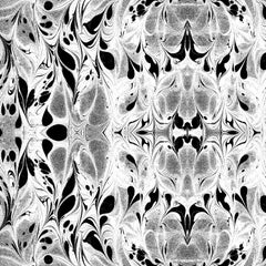 "Fluid" Marbleized Pattern in Water Color-Way on Smooth Paper