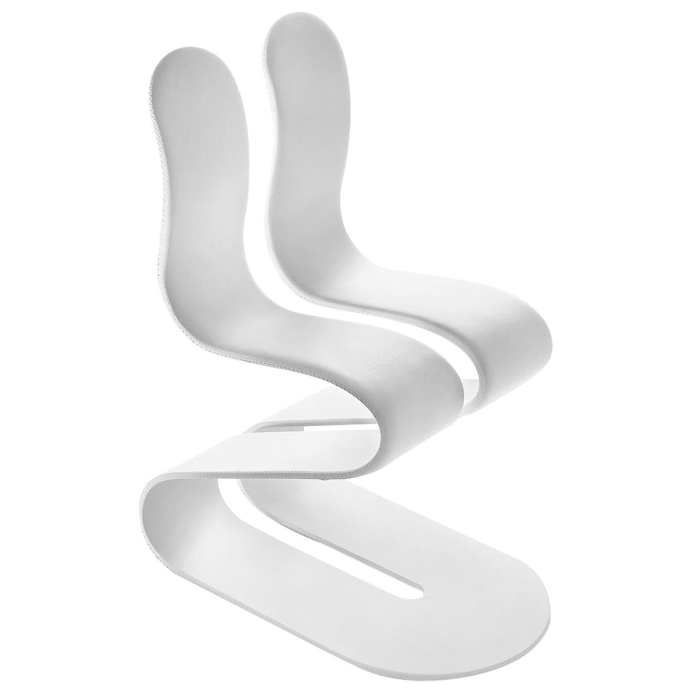 Fluid Ribbon Leather Chair by Michael D'Amato