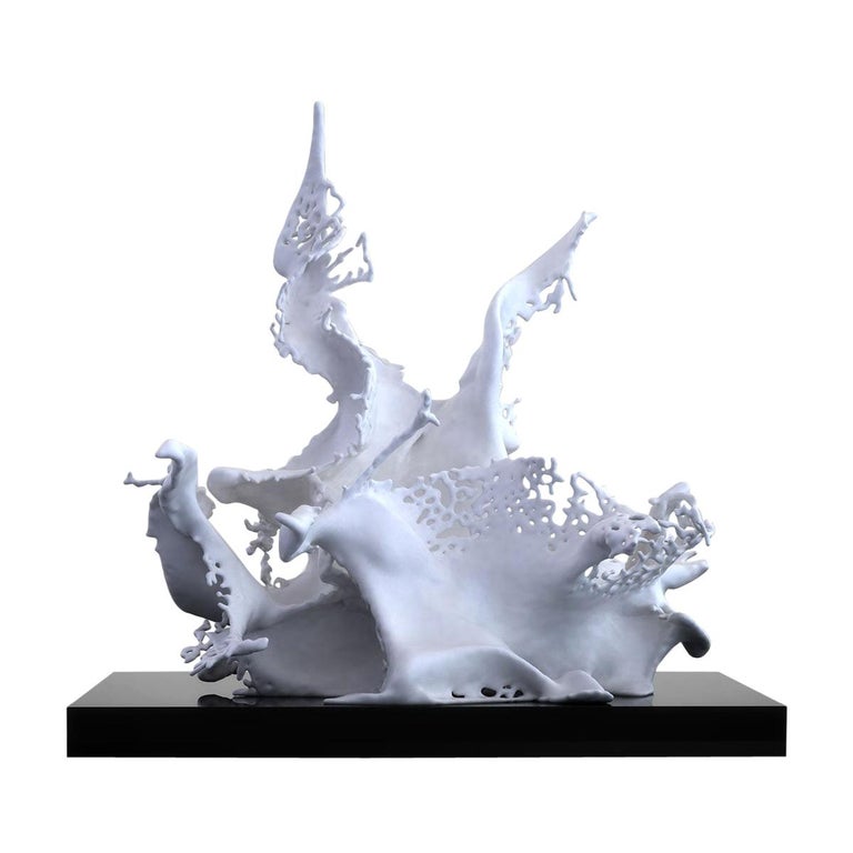 Fluidium White Sculpture Fluid For Sale at 1stDibs | fluidium sculpture, fluid  sculpture, liquid sculpture