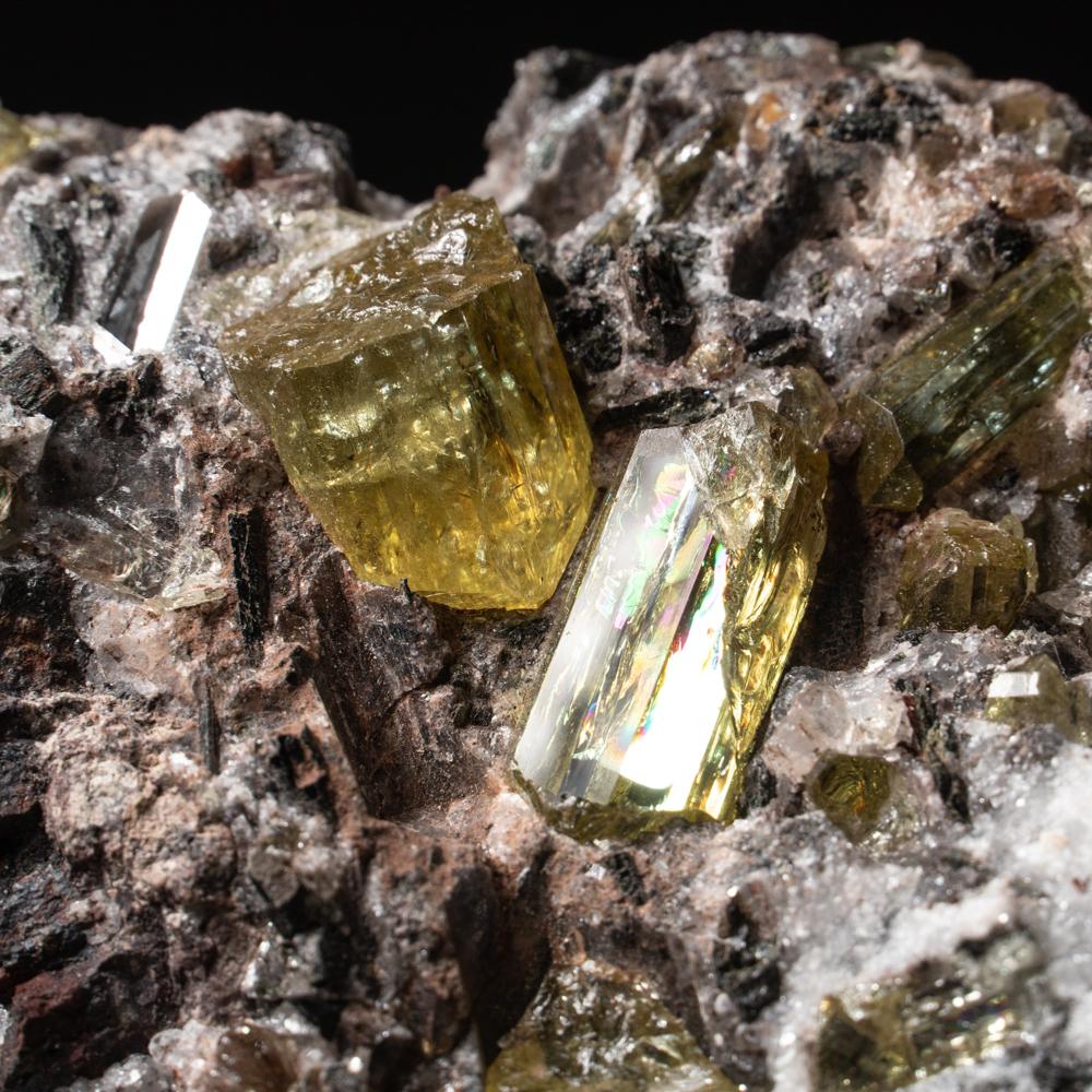 Other Fluorapatite crystals in Quartz from Cerro de Mercado, Durango, Mexico For Sale