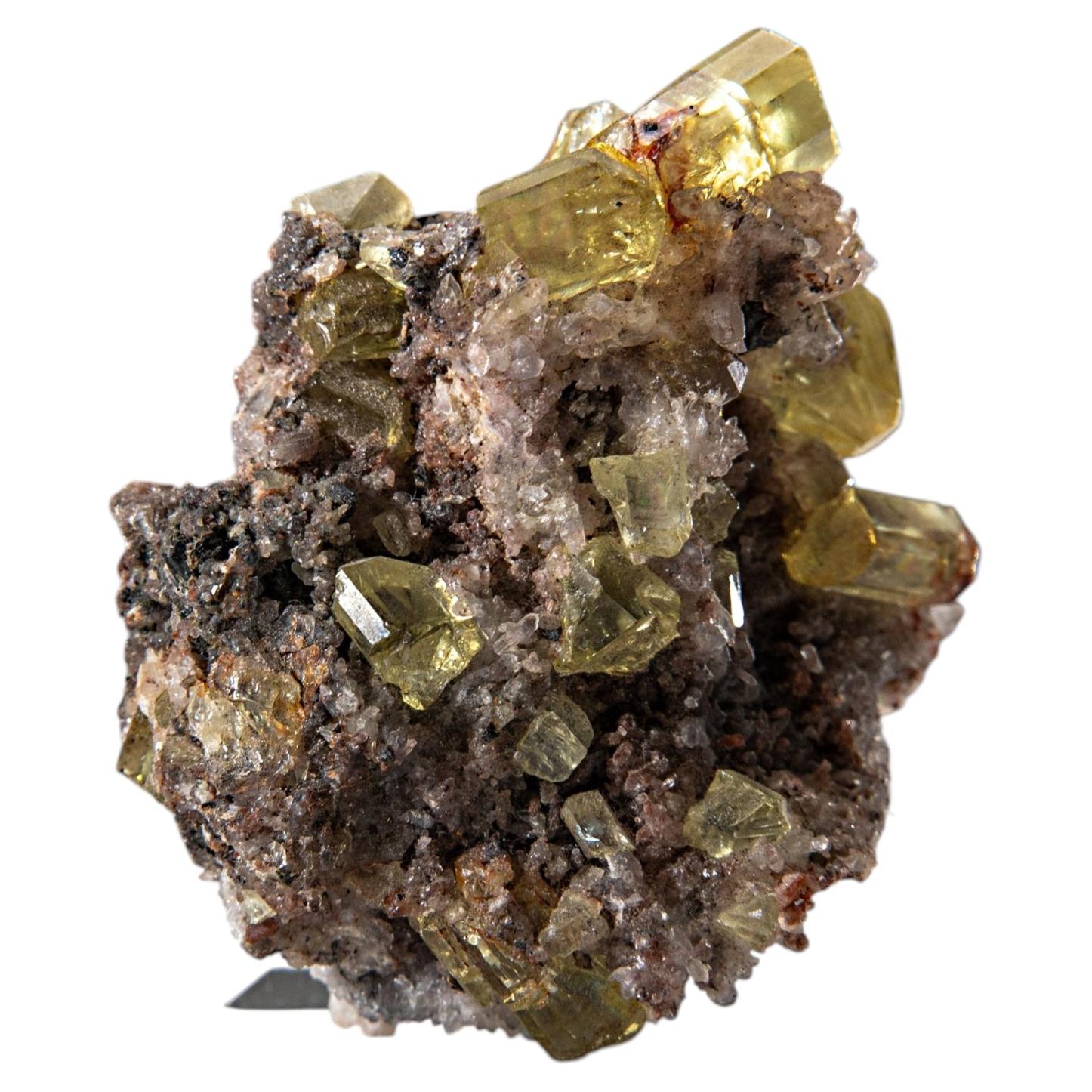 Fluorapatite Crystals in Quartz from Cerro de Mercado, Durango, Mexico
