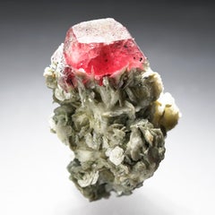 Fluorapatite con muscovite dalla valle di Hunza, Gilgit-Baltistan, Pakistan