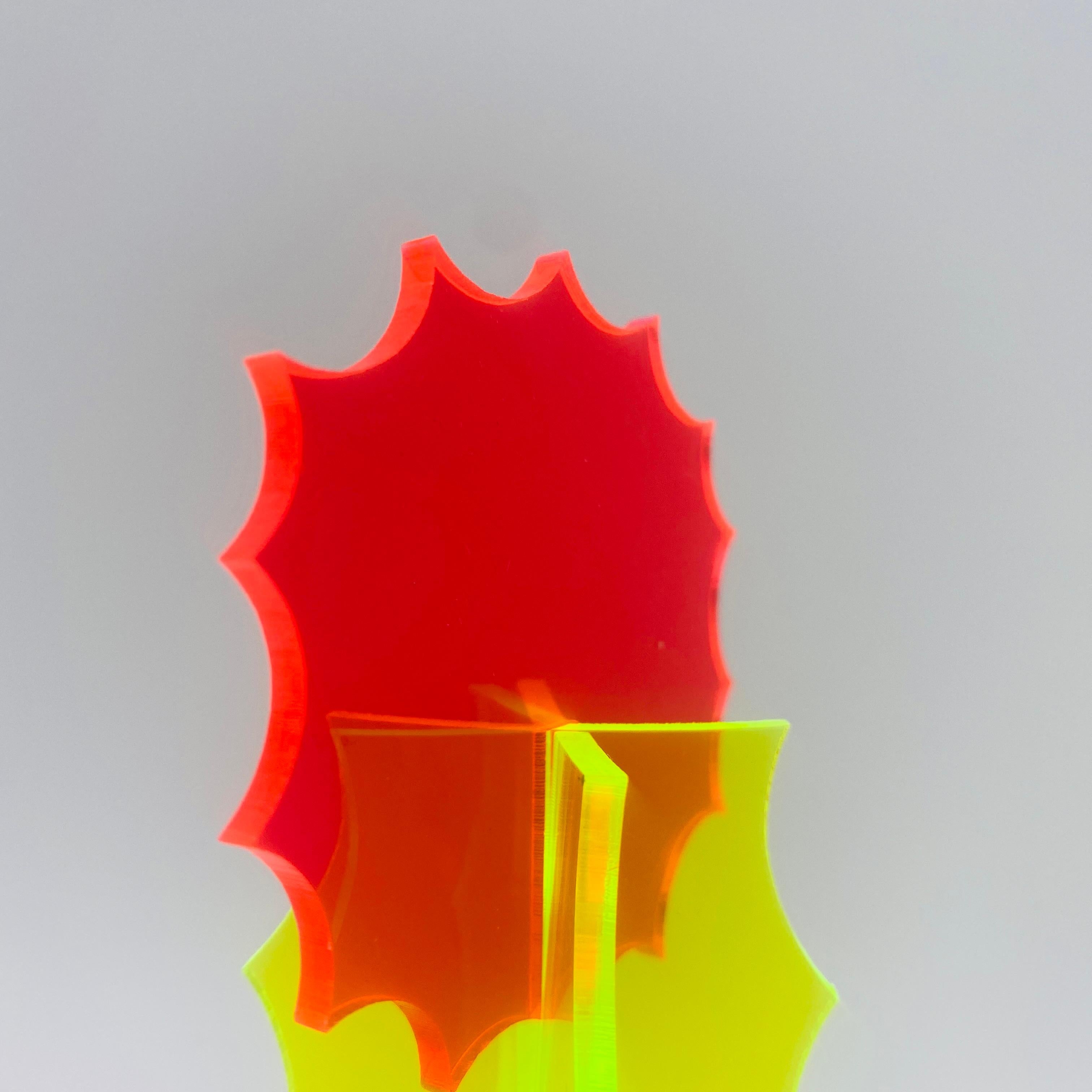 Americano Scultura di cactus fluorescente di Nobel Truong in vendita