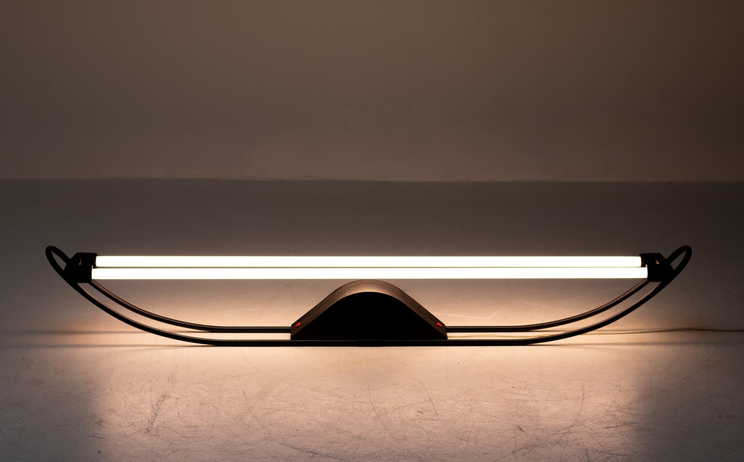 Italian Fluorescent Floor Lamp by Gian Nicola Gigante For Sale