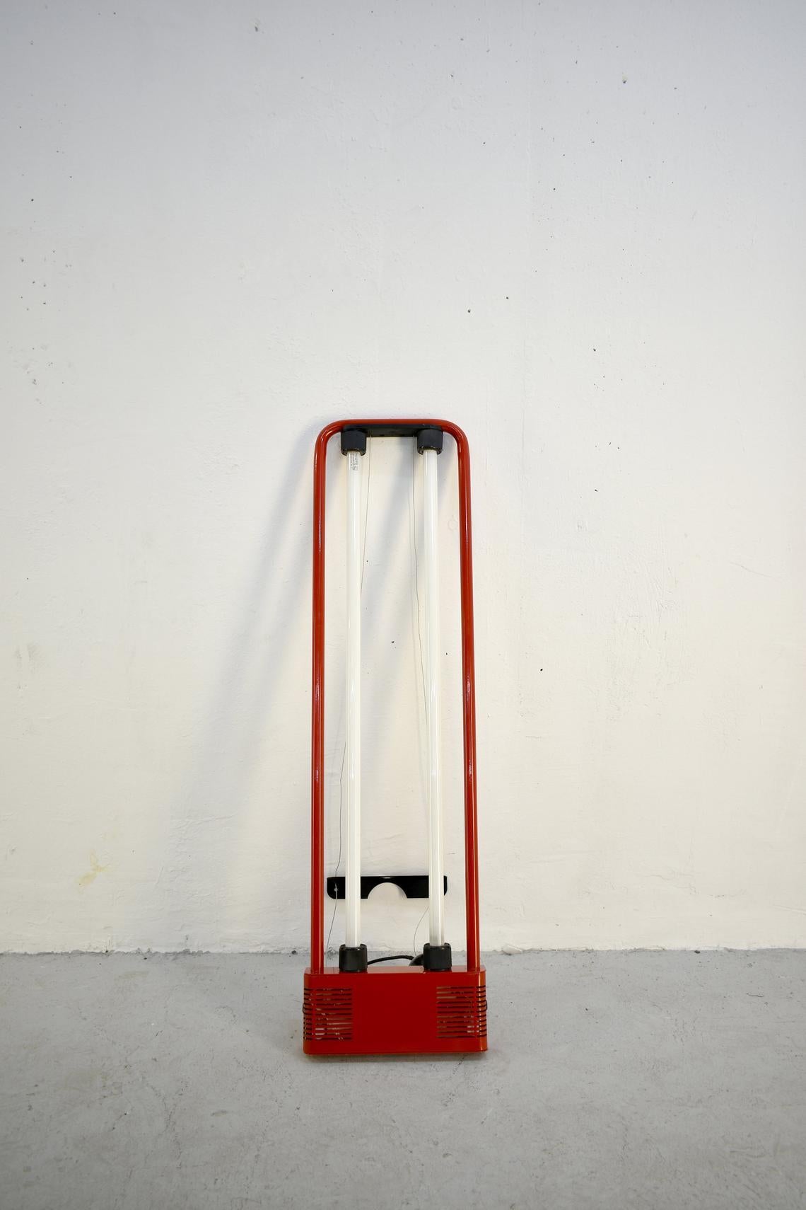 Late 20th Century Fluorescent Hanging Lamp 'Duo' by Gian Nicola Gigante for Zerbetto, Italy 1980s