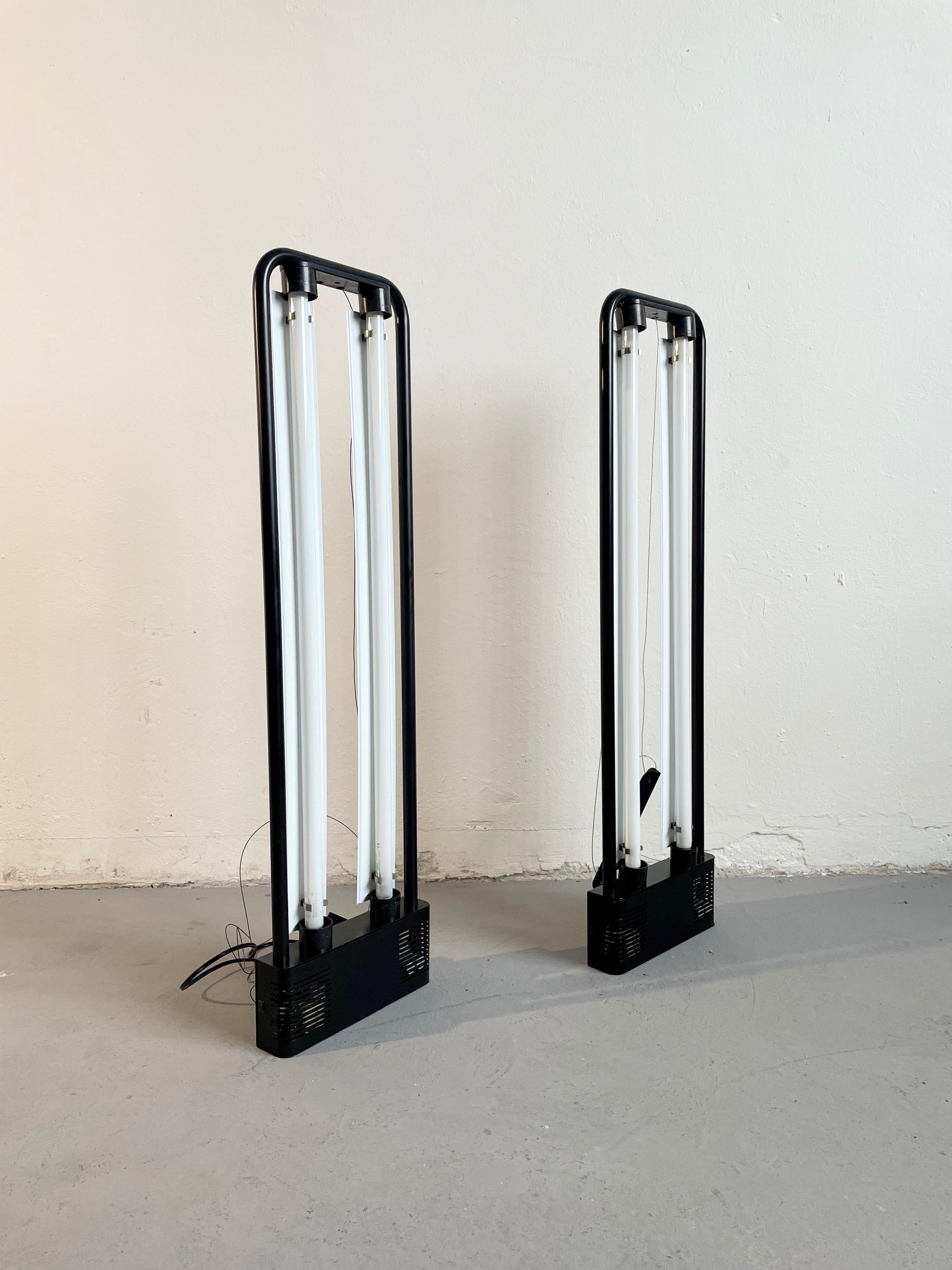 Post-Modern Fluorescent Postmodern Chandelier Pendant Lamp, Gian Nicola Gigante for Zerbetto For Sale