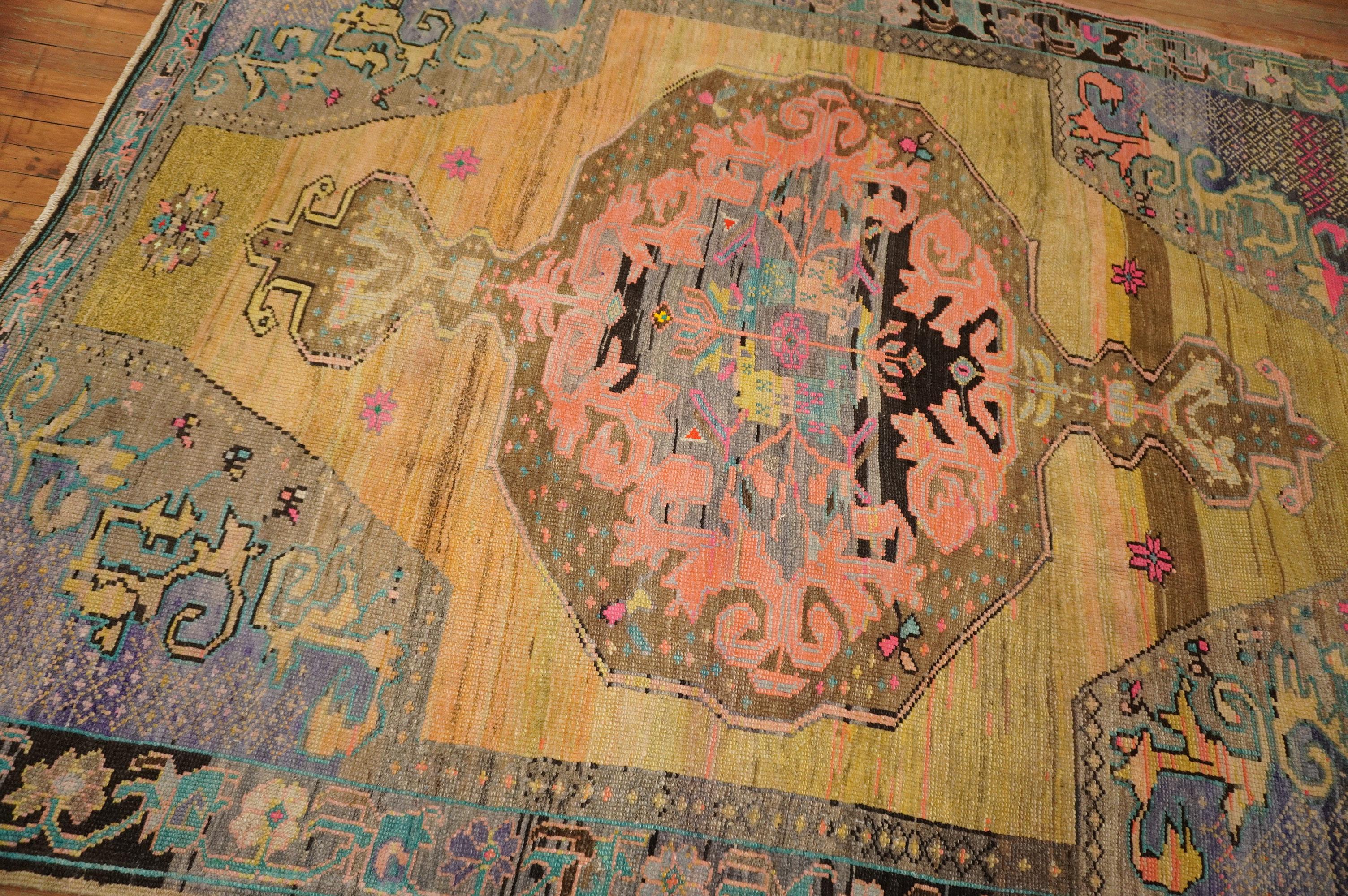 Fluorescent Turkish Anatolian Rug In Good Condition In New York, NY