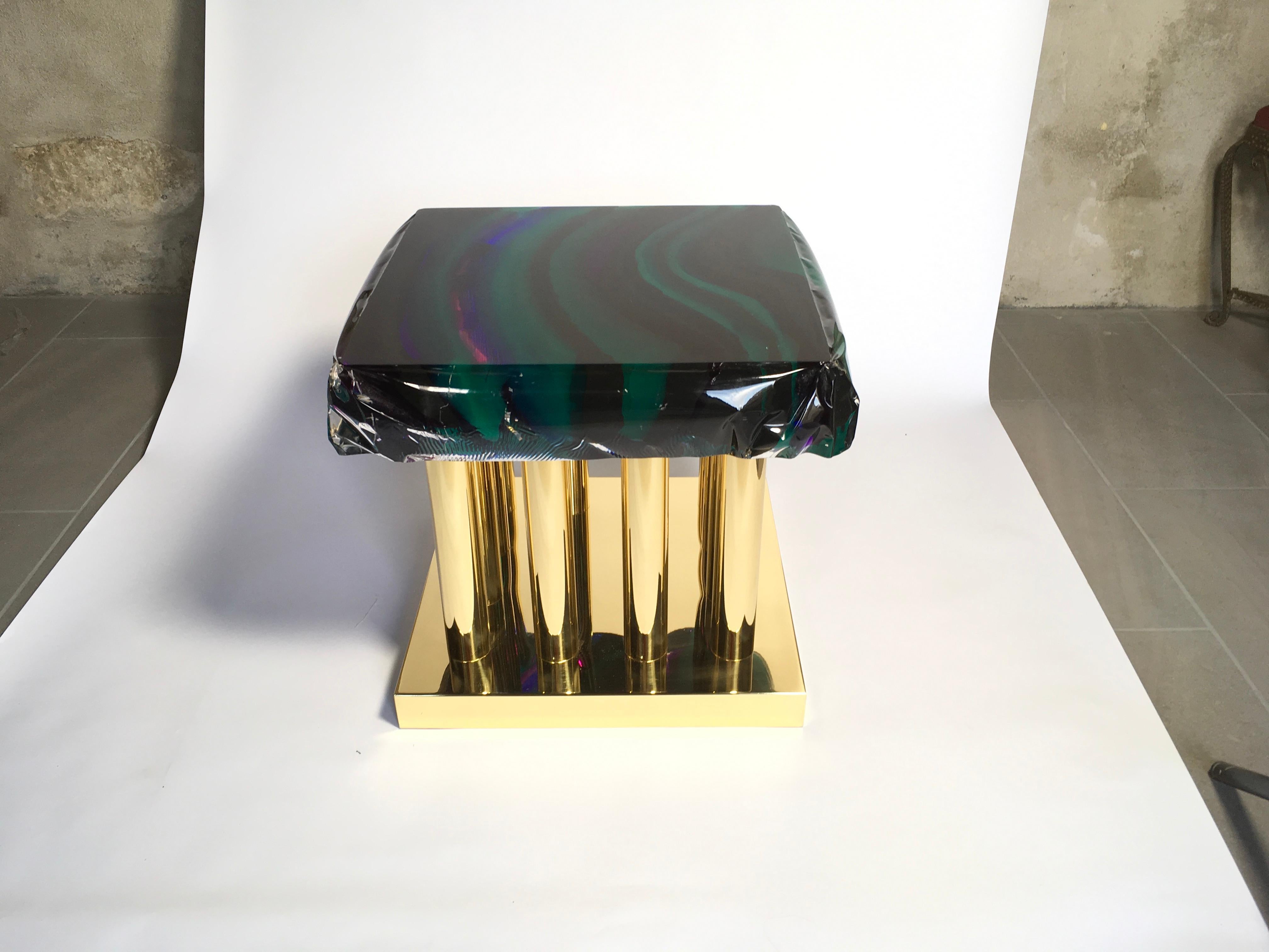 Italian Coffee Table Fluorite Model by Studio Superego, Italy For Sale
