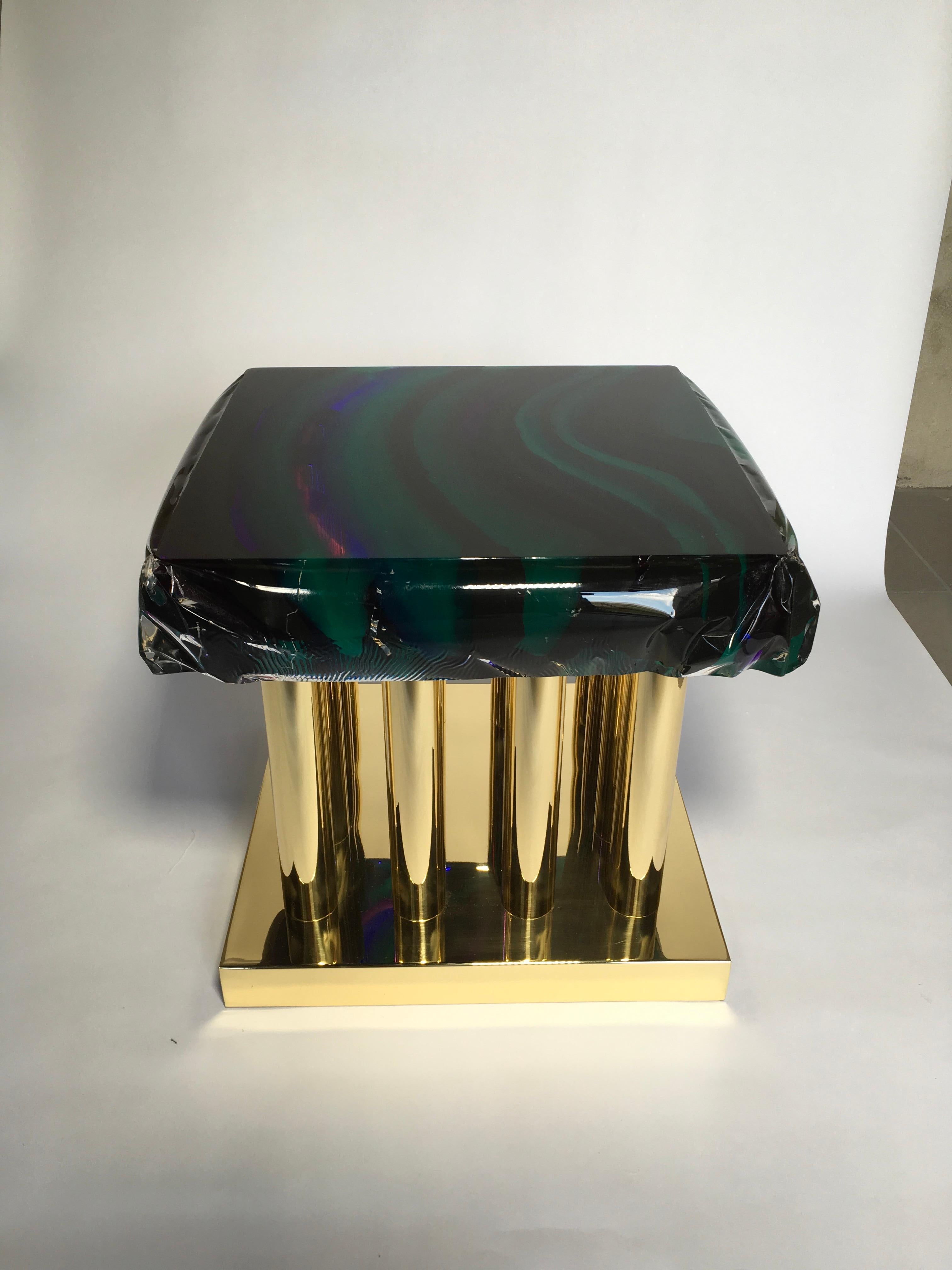 Laiton Table basse modèle par Studio Superego, Italie en vente