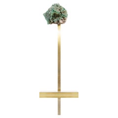Cristal de Fluorita en Soporte de Latón