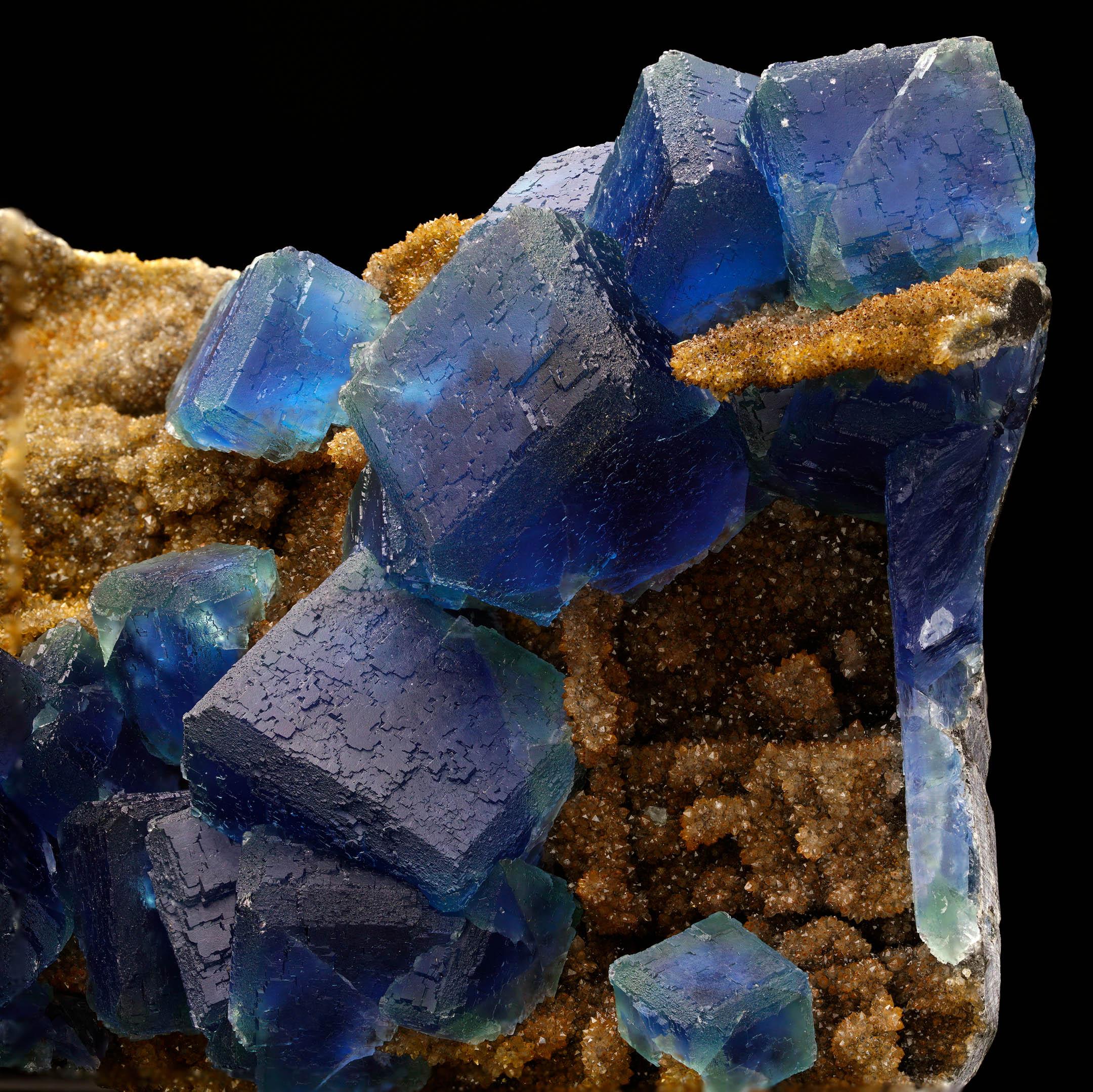 Contemporary Fluorite on Druzy Citrine From China For Sale