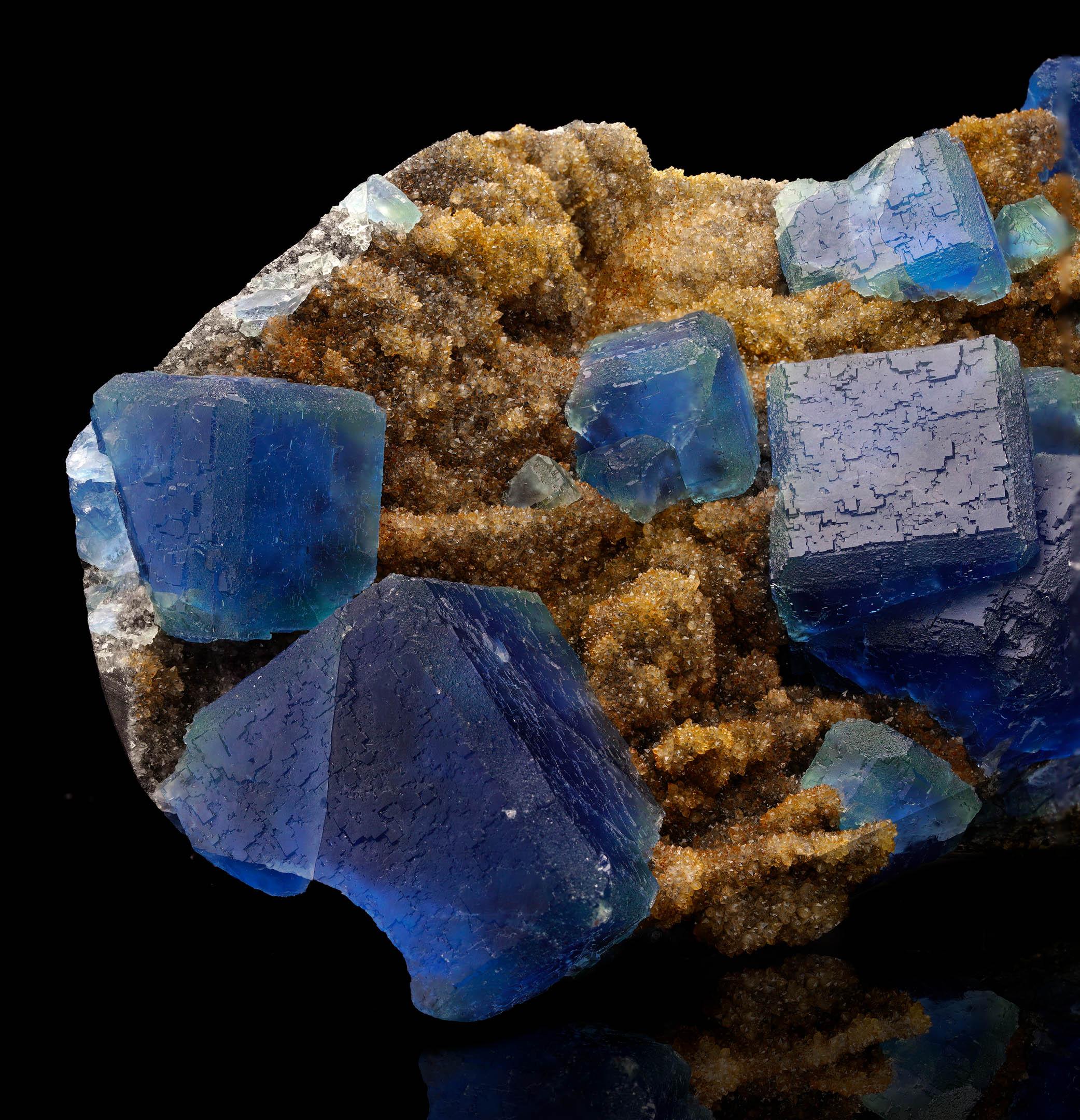 Crystal Fluorite on Druzy Citrine From China For Sale