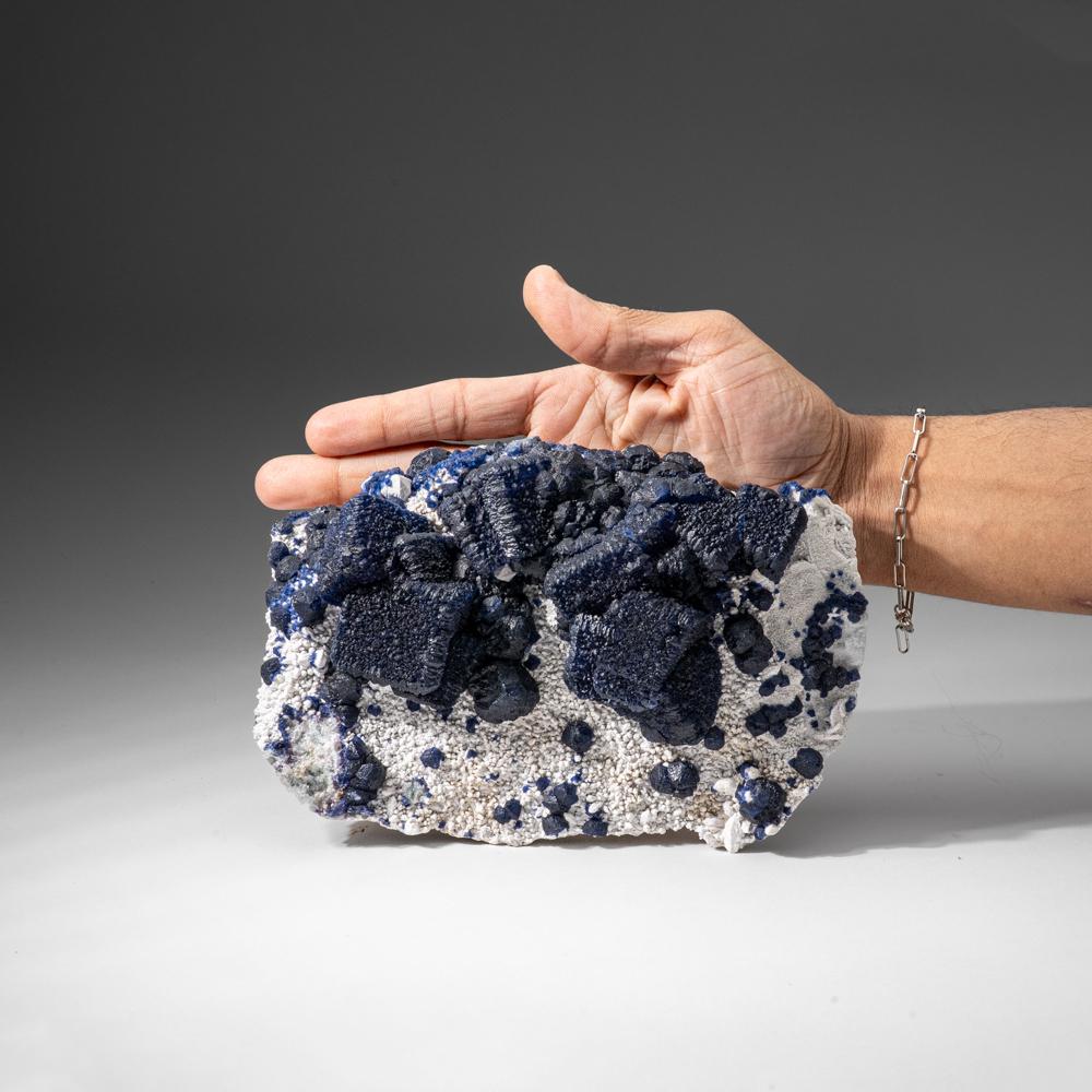 Cinese Fluorite su quarzo dalla miniera di Huanggang, Keshiketeng Qi, Mongolia Interna, Cina in vendita