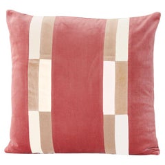 Fluorite Rose pink Velvet Deluxe Handmade Decorative Pillow