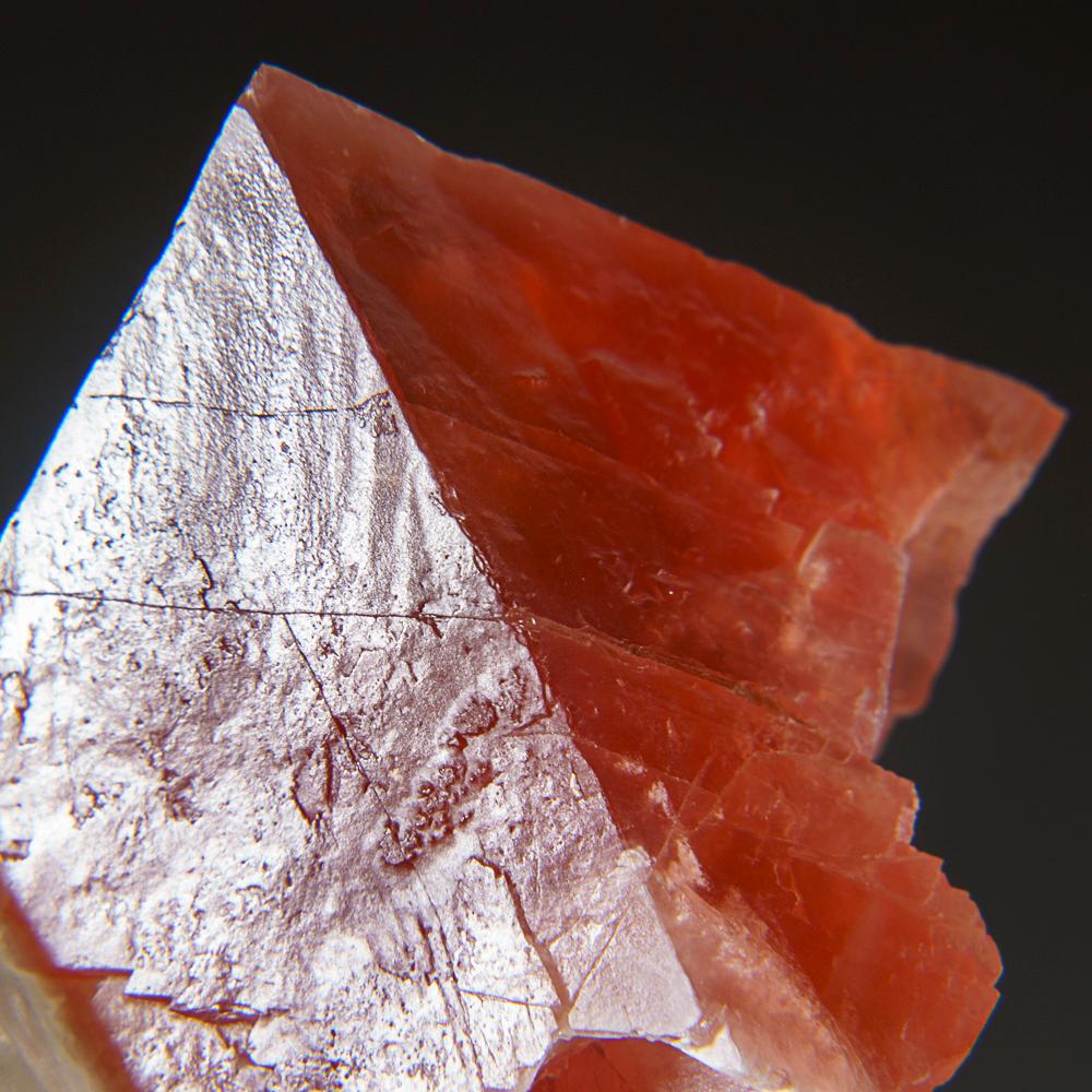 From Planggenstock by Strausee, Goschenen, Canton Uri, Switzerland

Superb, large Octahedral crystal of pink, translucent fluorite with quartz crystal. The crystal is very translucent and rich pink color.

Weight: 533.1 grams, Size: 4 x 3 x 3 inches