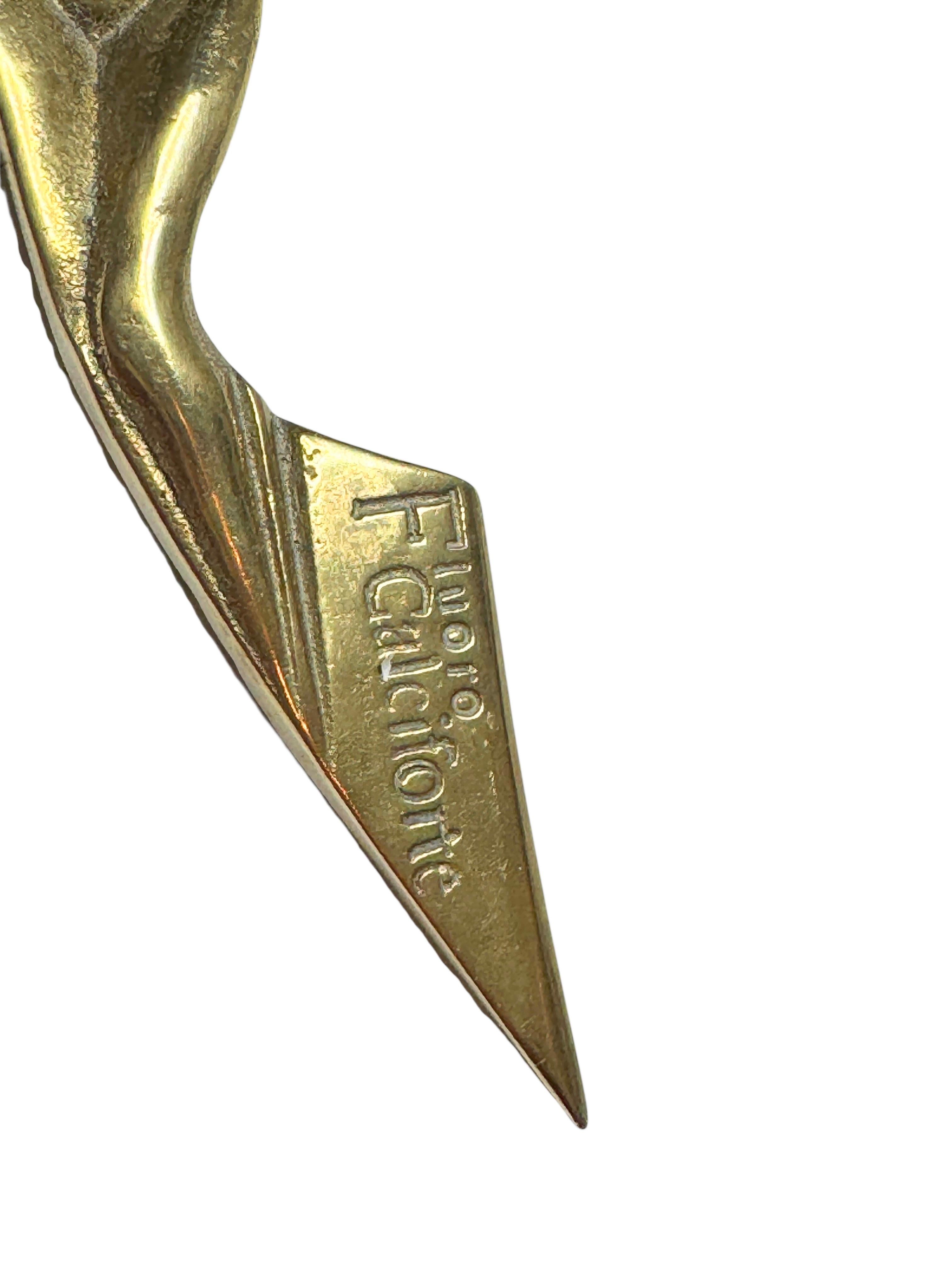 FLUORO CALCIFORTE Jugendstil Nackte Dame Brieföffner Antik 1900s (Art nouveau) im Angebot