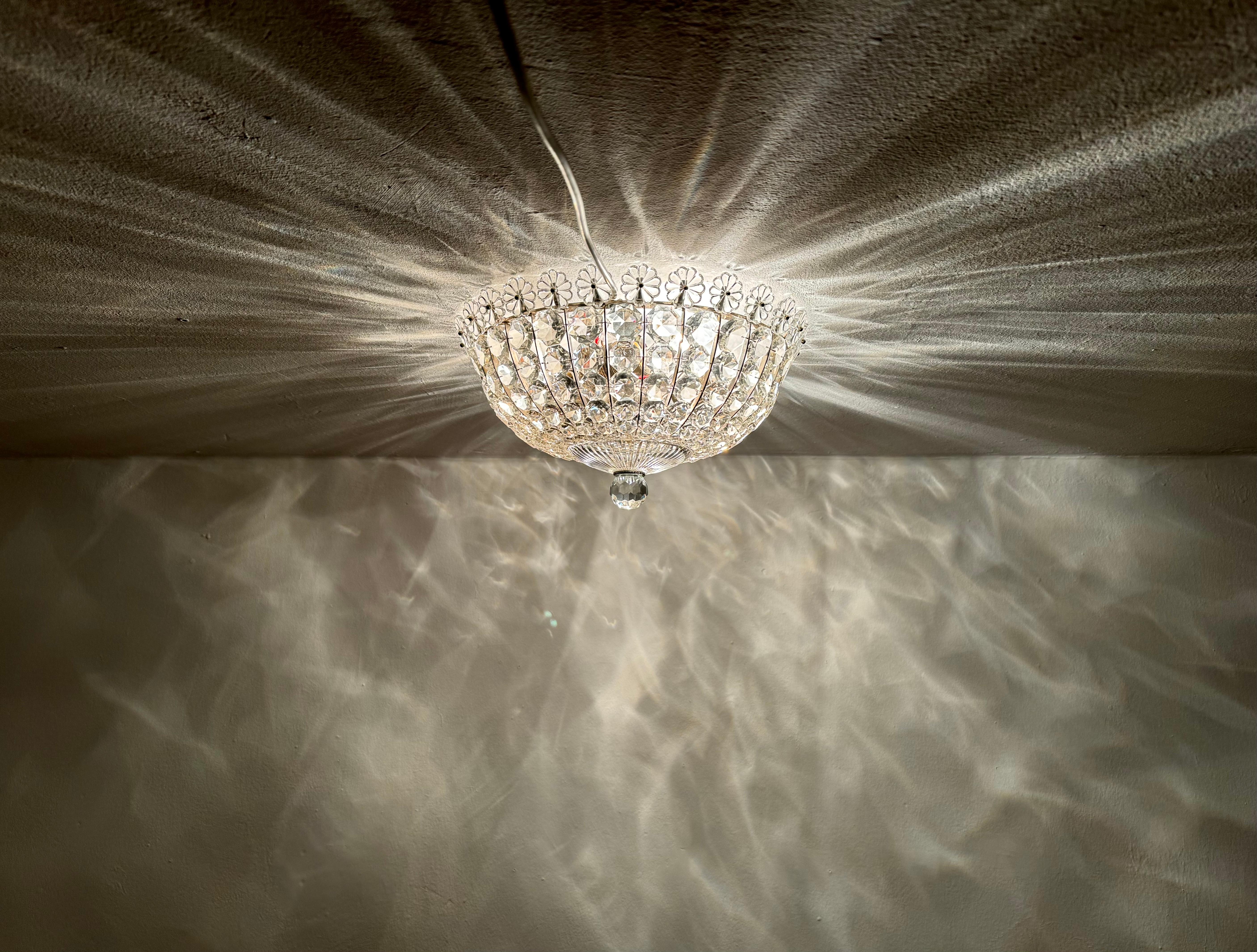 Flush Chandelier by Bakalowits For Sale 3