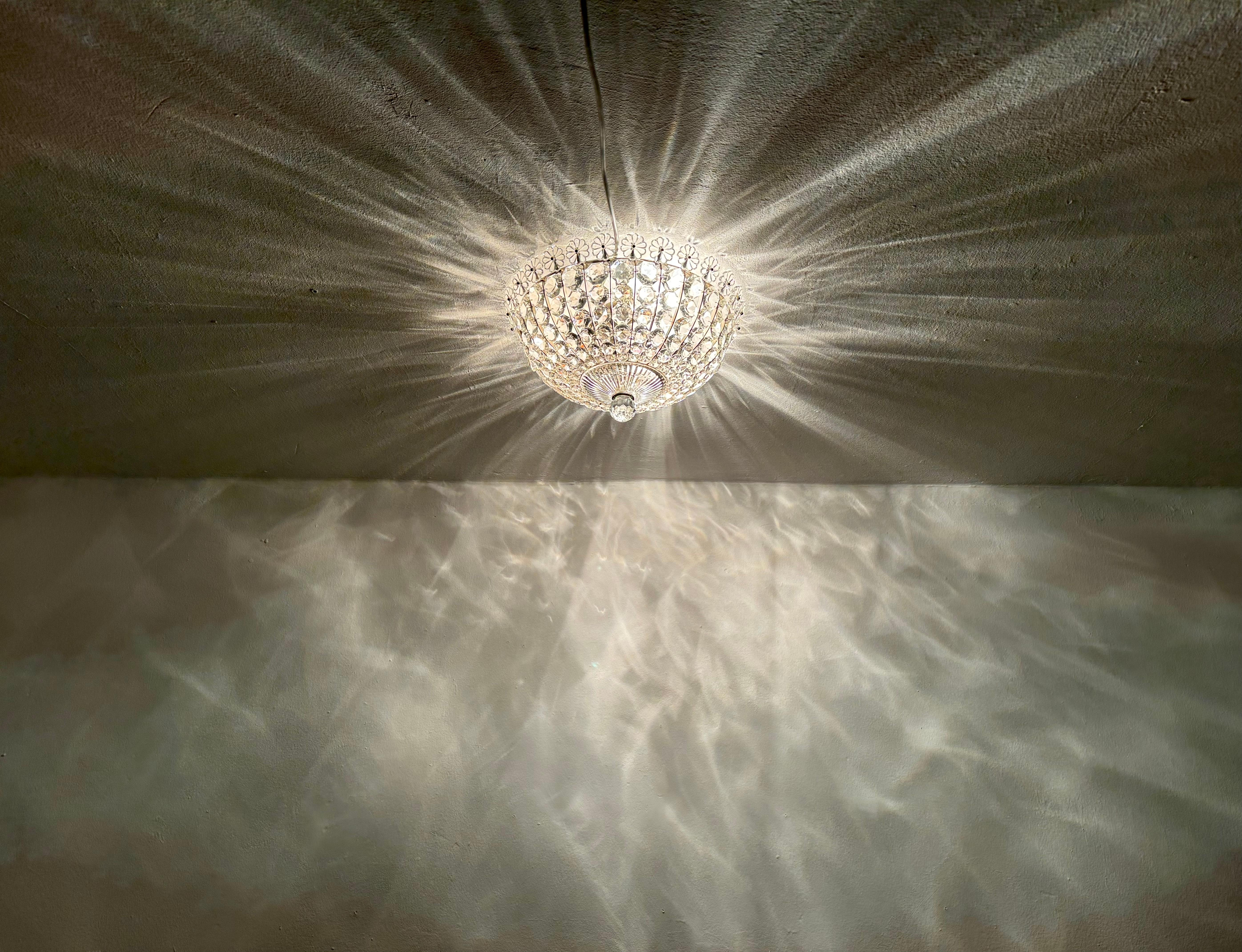 Flush Chandelier by Bakalowits For Sale 1