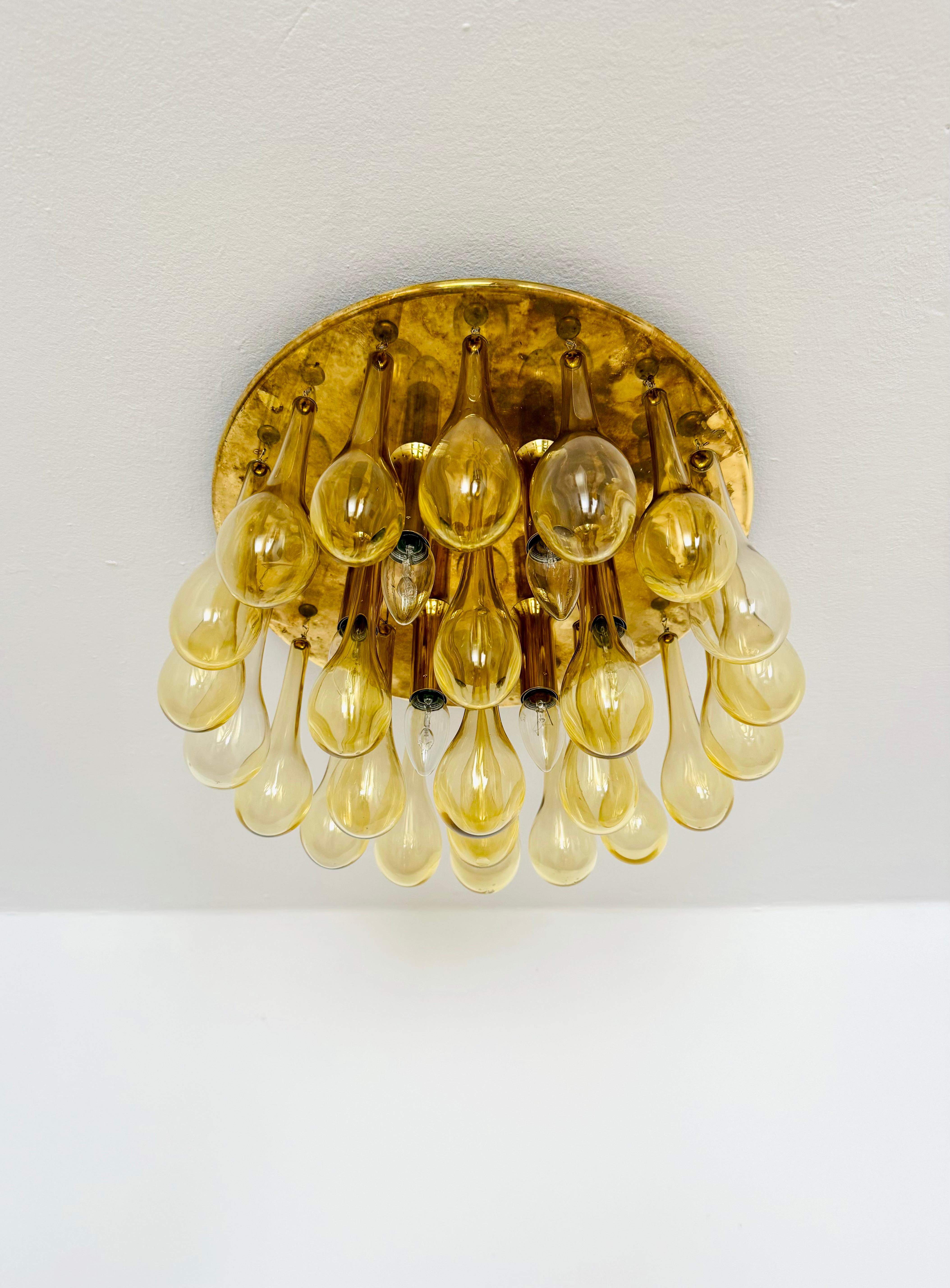Mid-Century Modern Lustre encastré Doria en vente