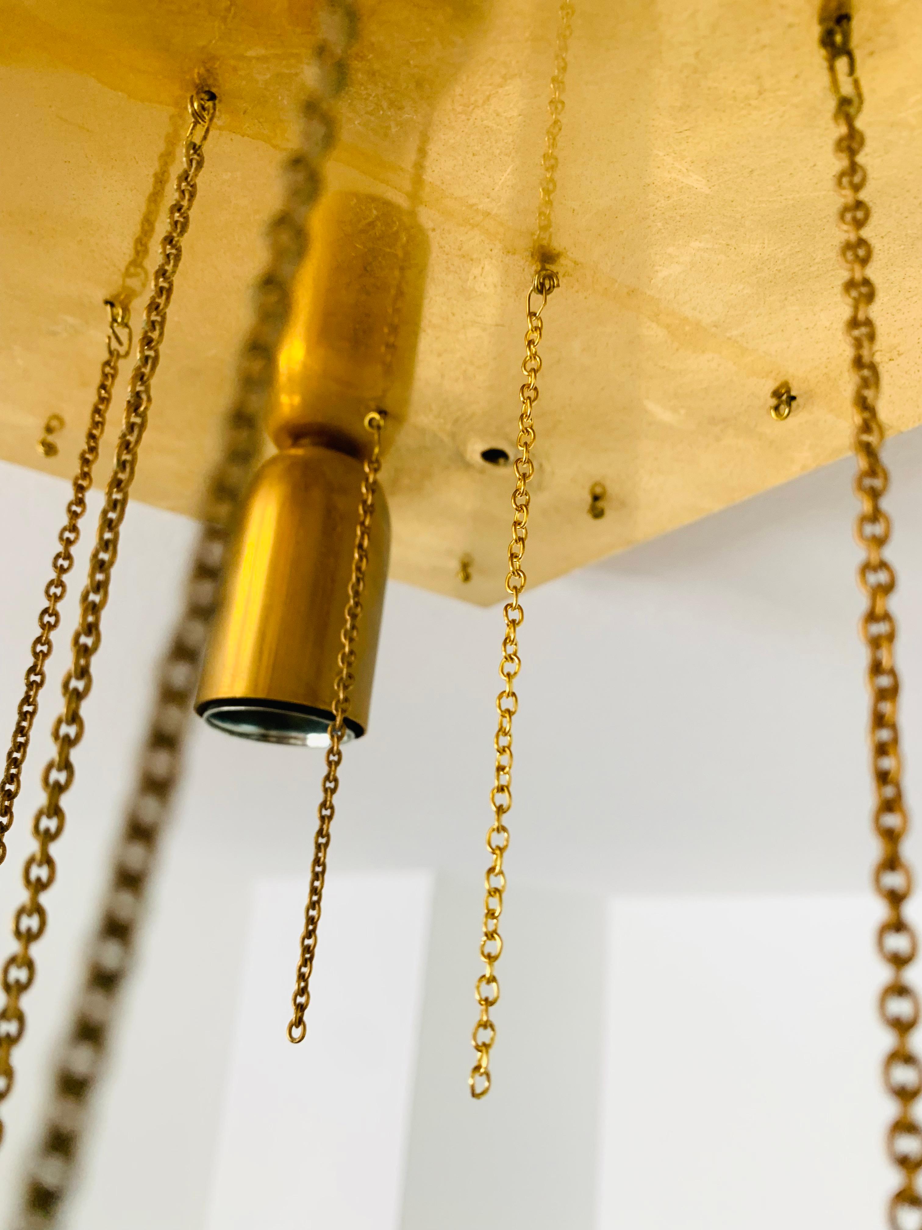 Flush Chandelier by Ernest Palme For Sale 10