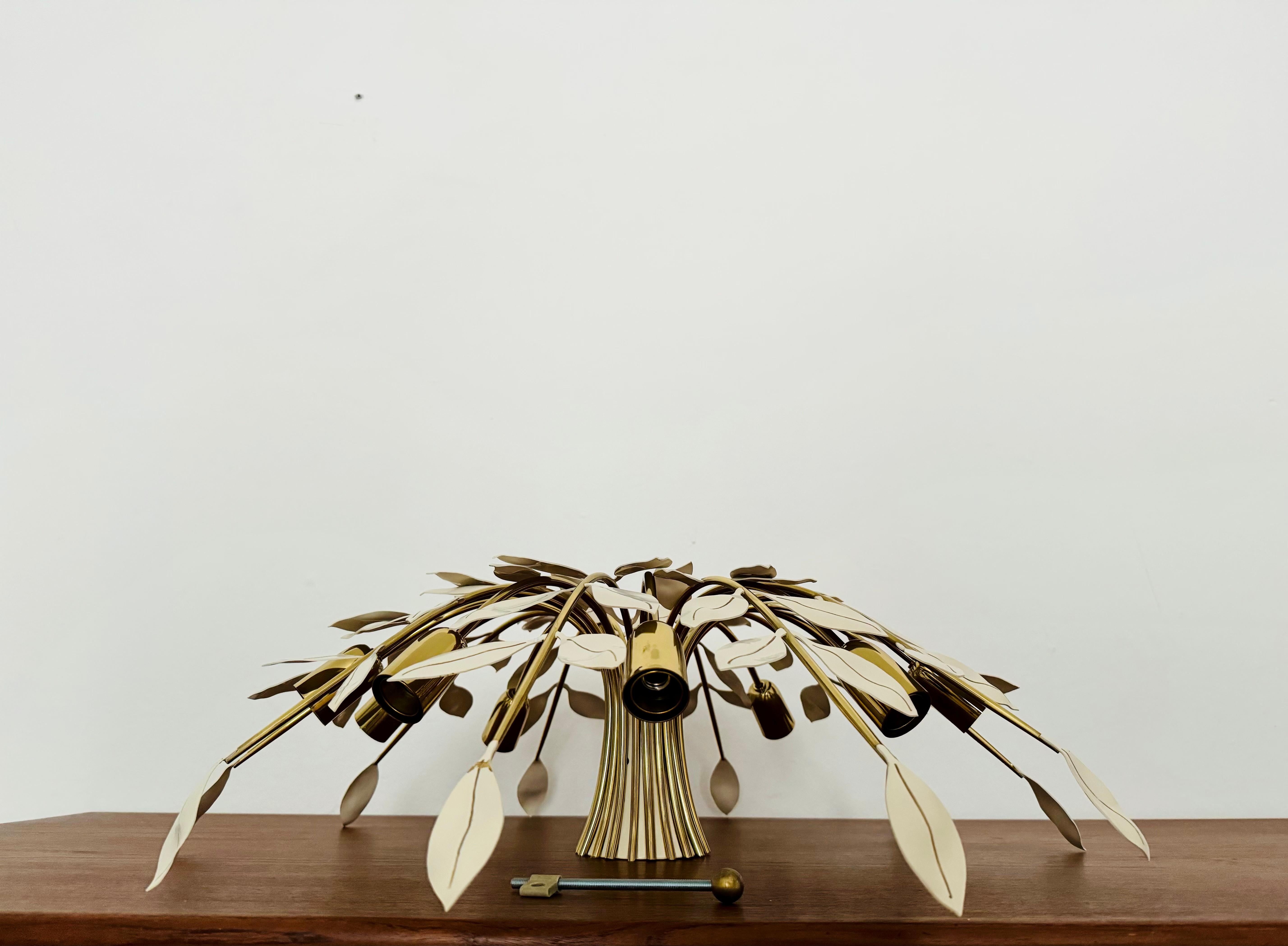 Flush Chandelier by Vereinigte Werkstätten München For Sale 8