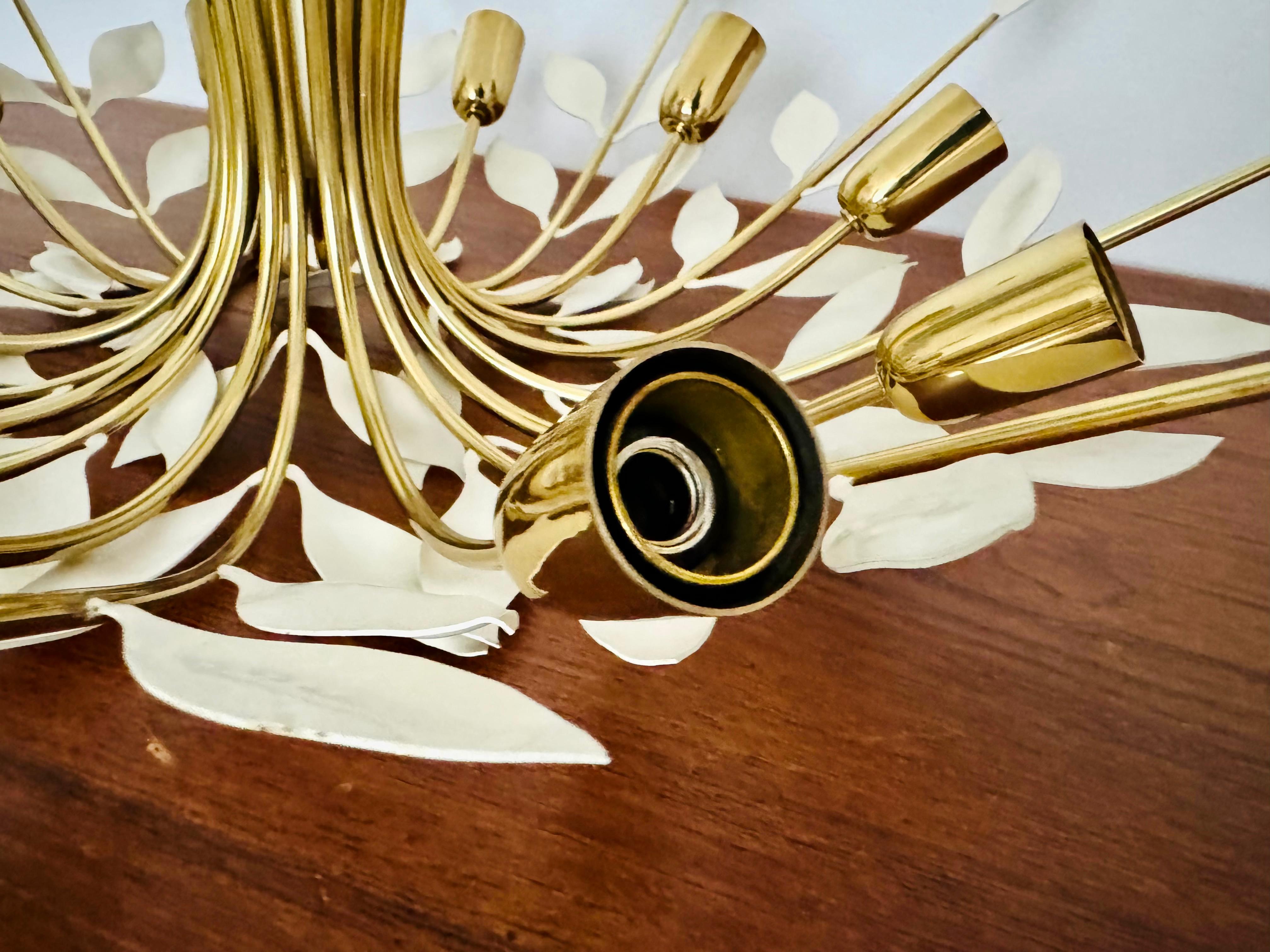 Flush Chandelier by Vereinigte Werkstätten München For Sale 10