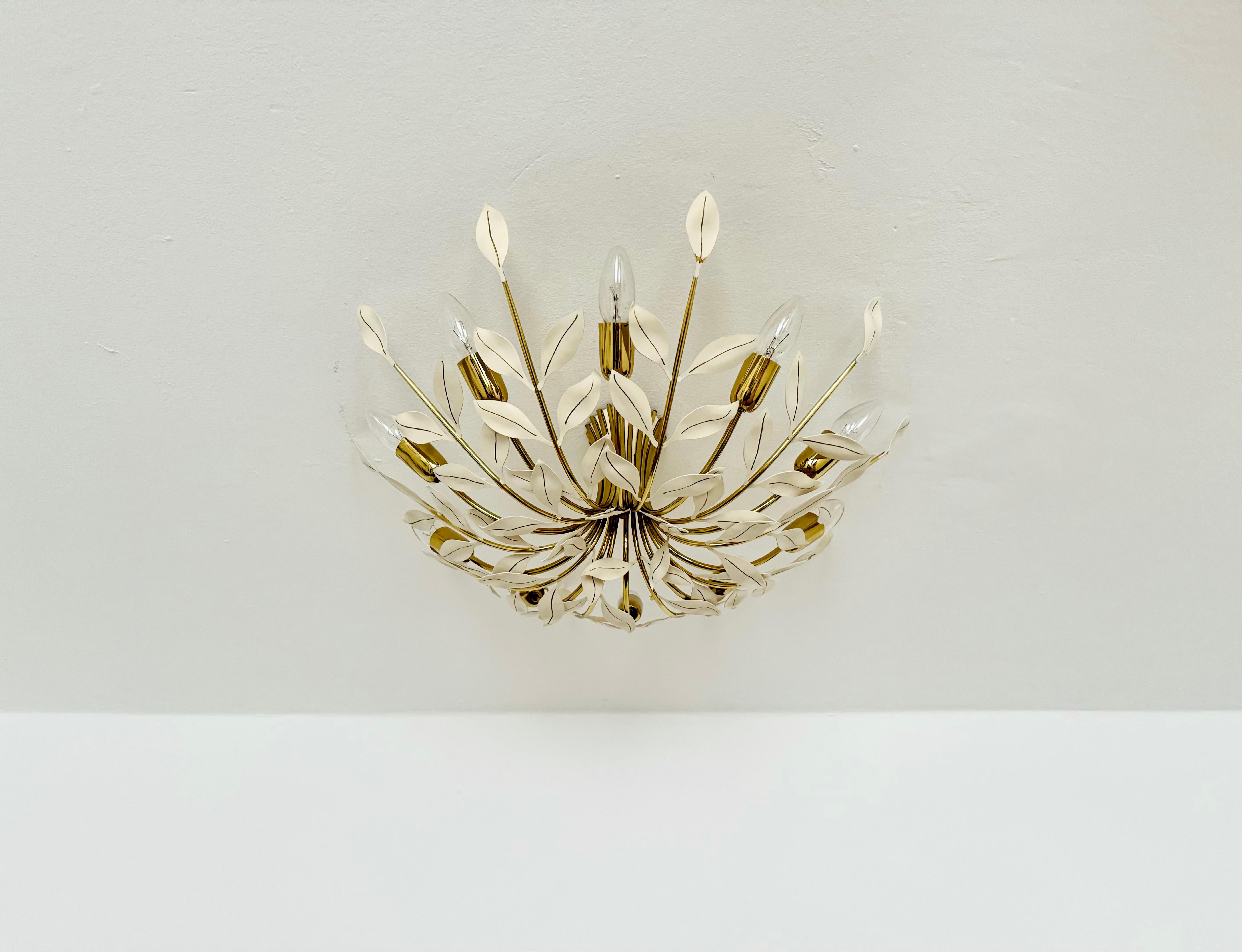 Mid-Century Modern Flush Chandelier by Vereinigte Werkstätten München For Sale