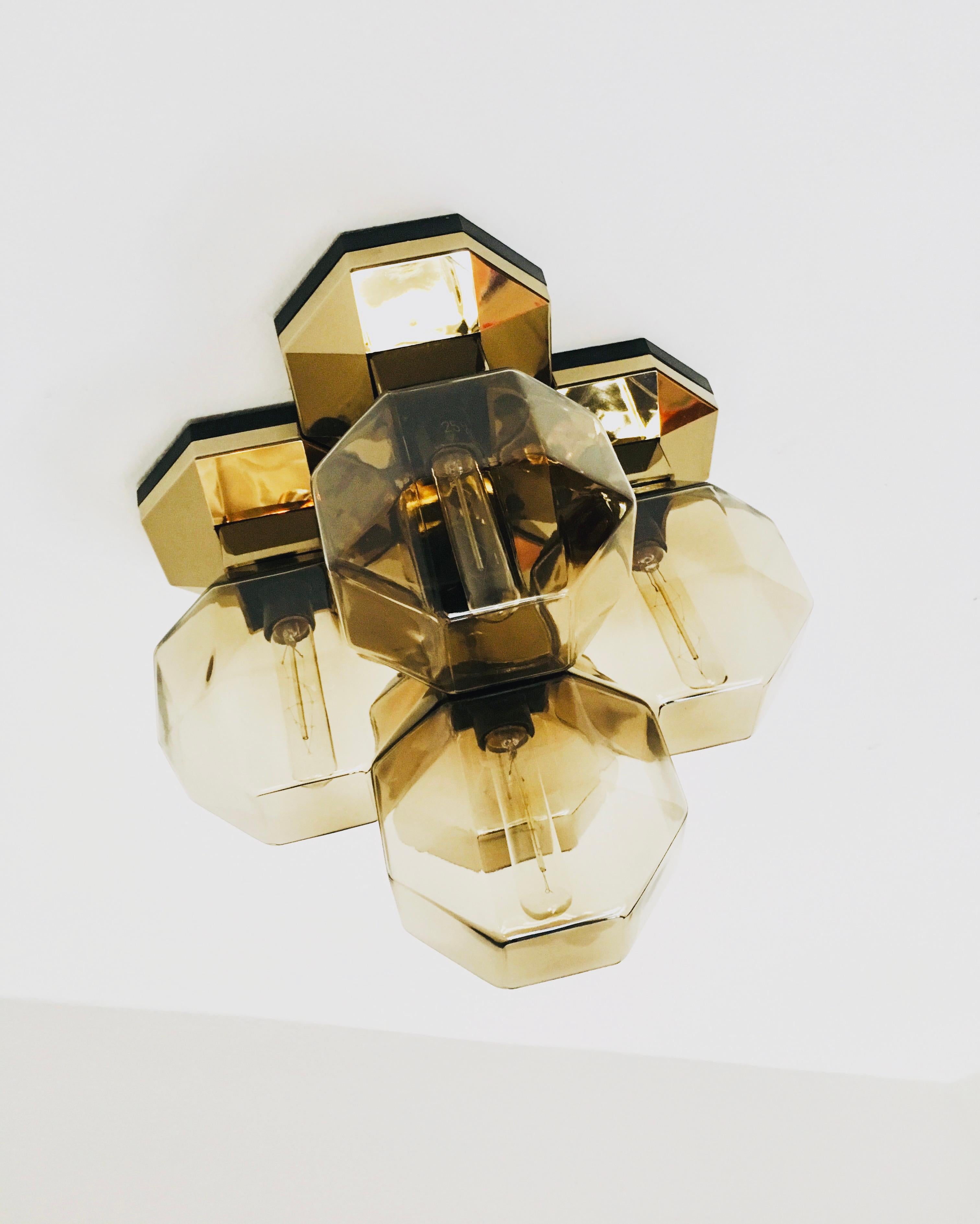 German Flush Lamp by Motoko Ishii for Staff For Sale