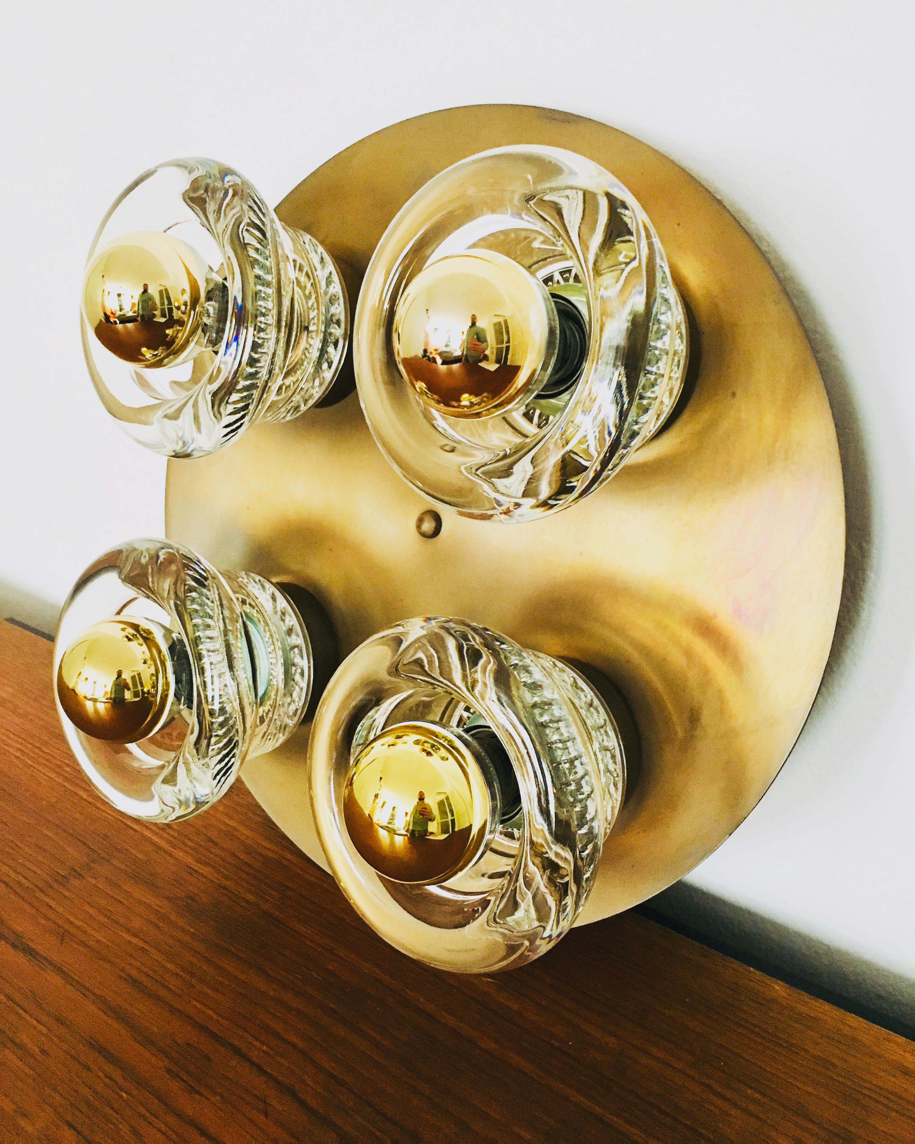 Ère spatiale Lampe encastrée Cosack en vente