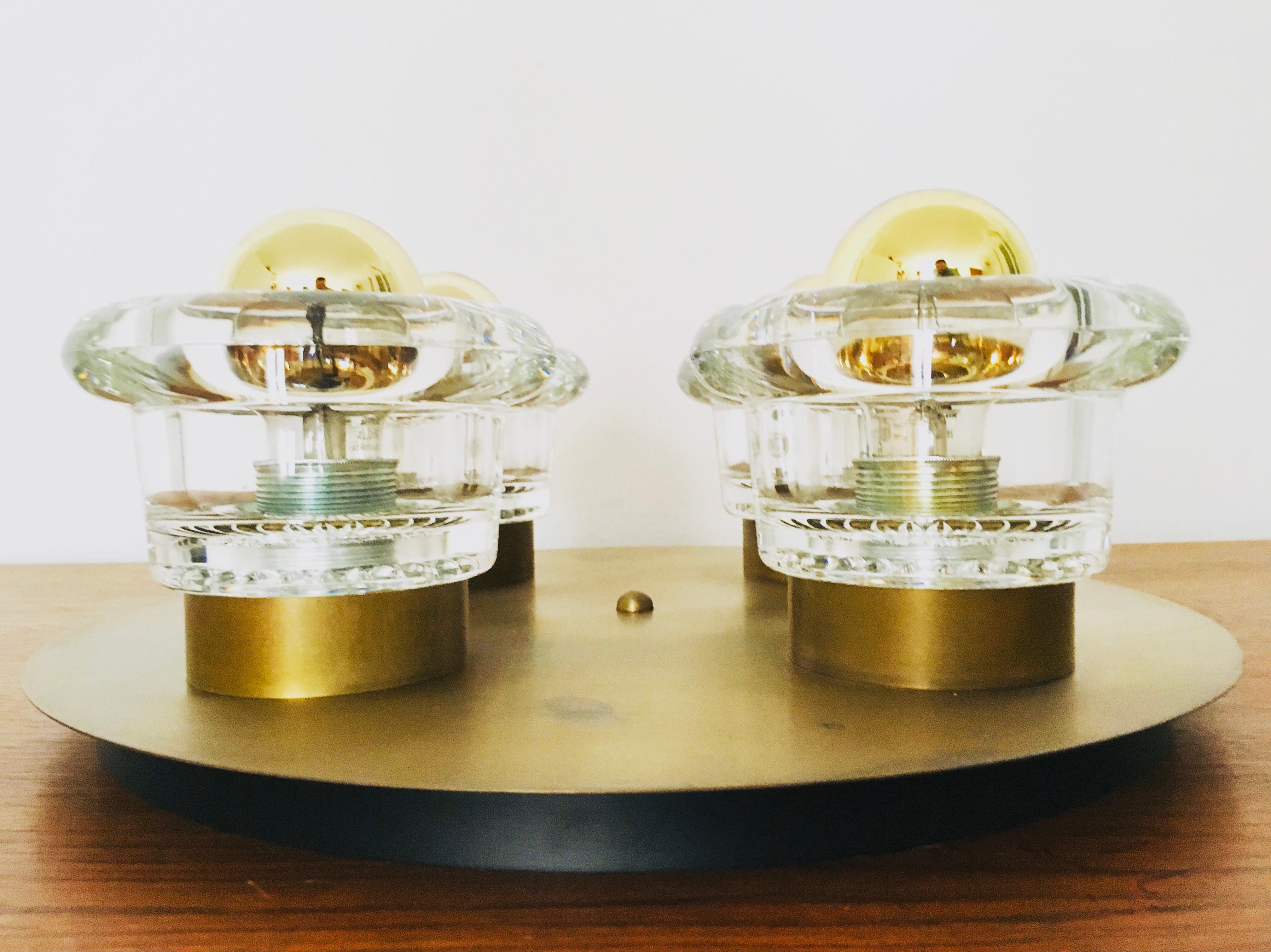 Mid-20th Century Flush Lamp from Cosack For Sale