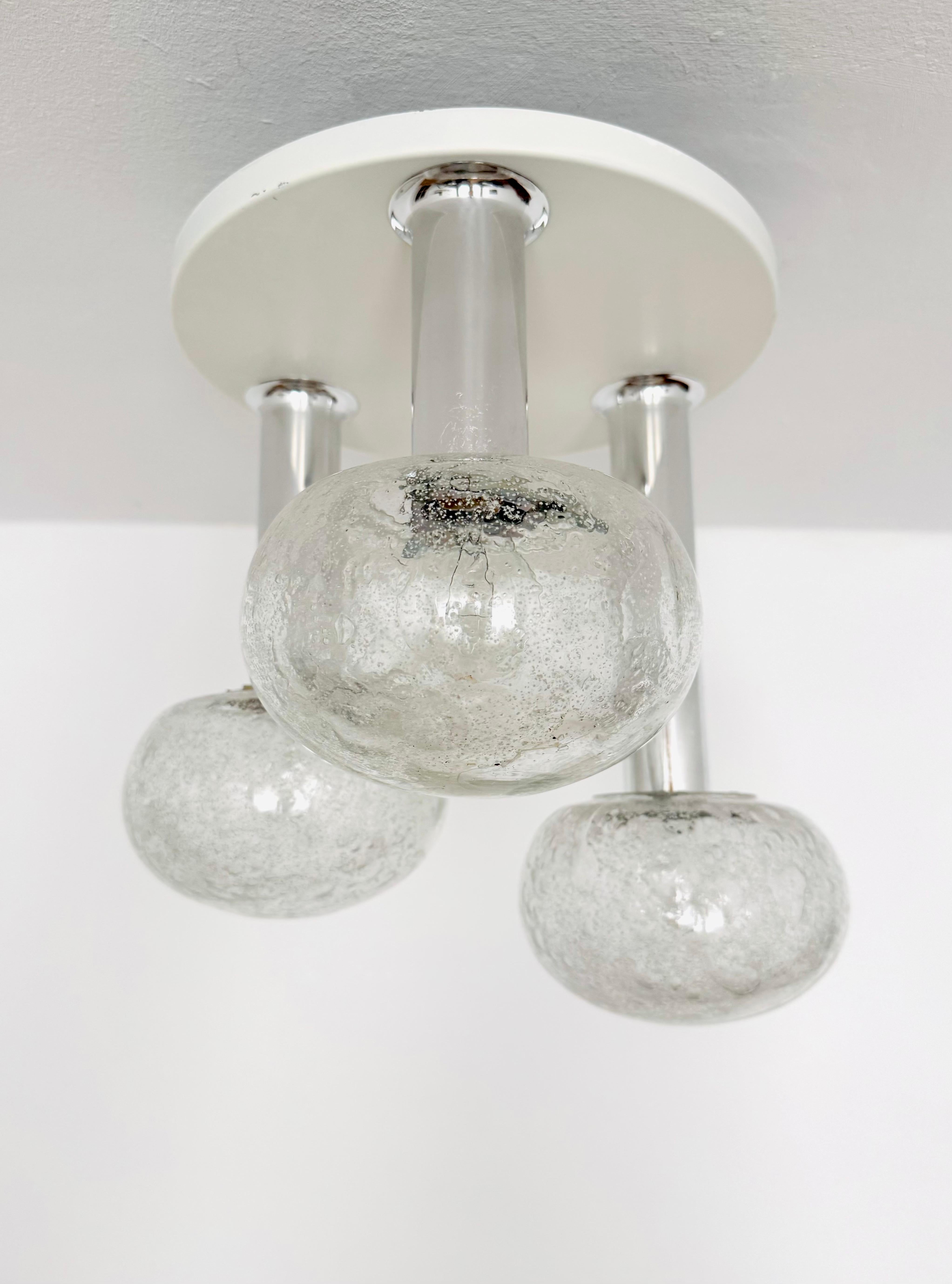 Space Age Flush Lamp from Doria For Sale