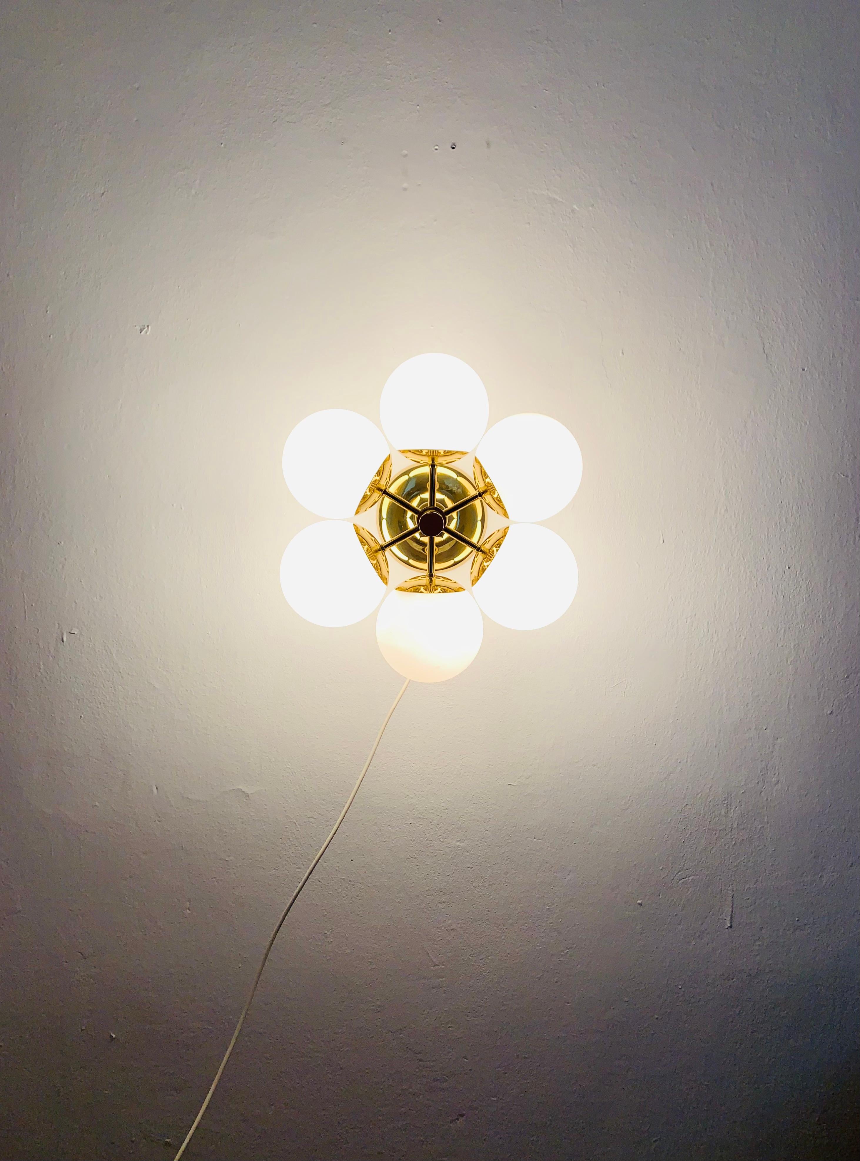 Metal Flush Lamp from Kaiser Leuchten For Sale