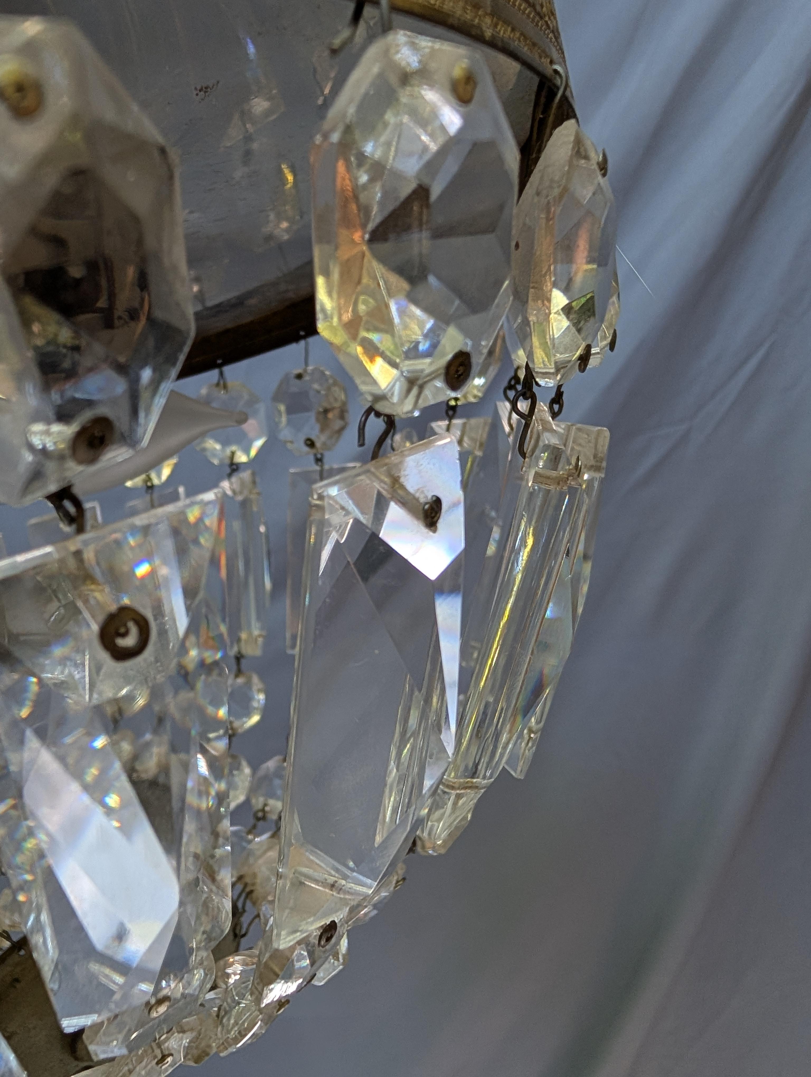 Luminaire affleurant en laiton et cristal en vente 10