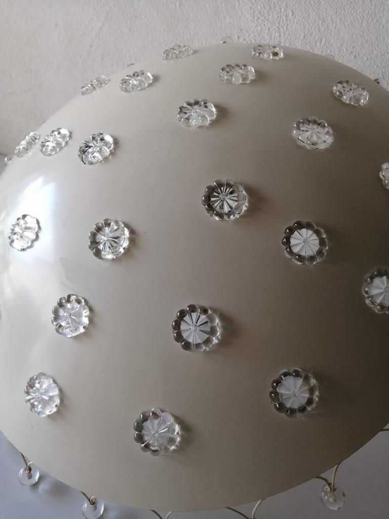 White Metal Ceiling Lamp by Emil Stejnar for Rubert Nikoll, 1950s, Austria 6