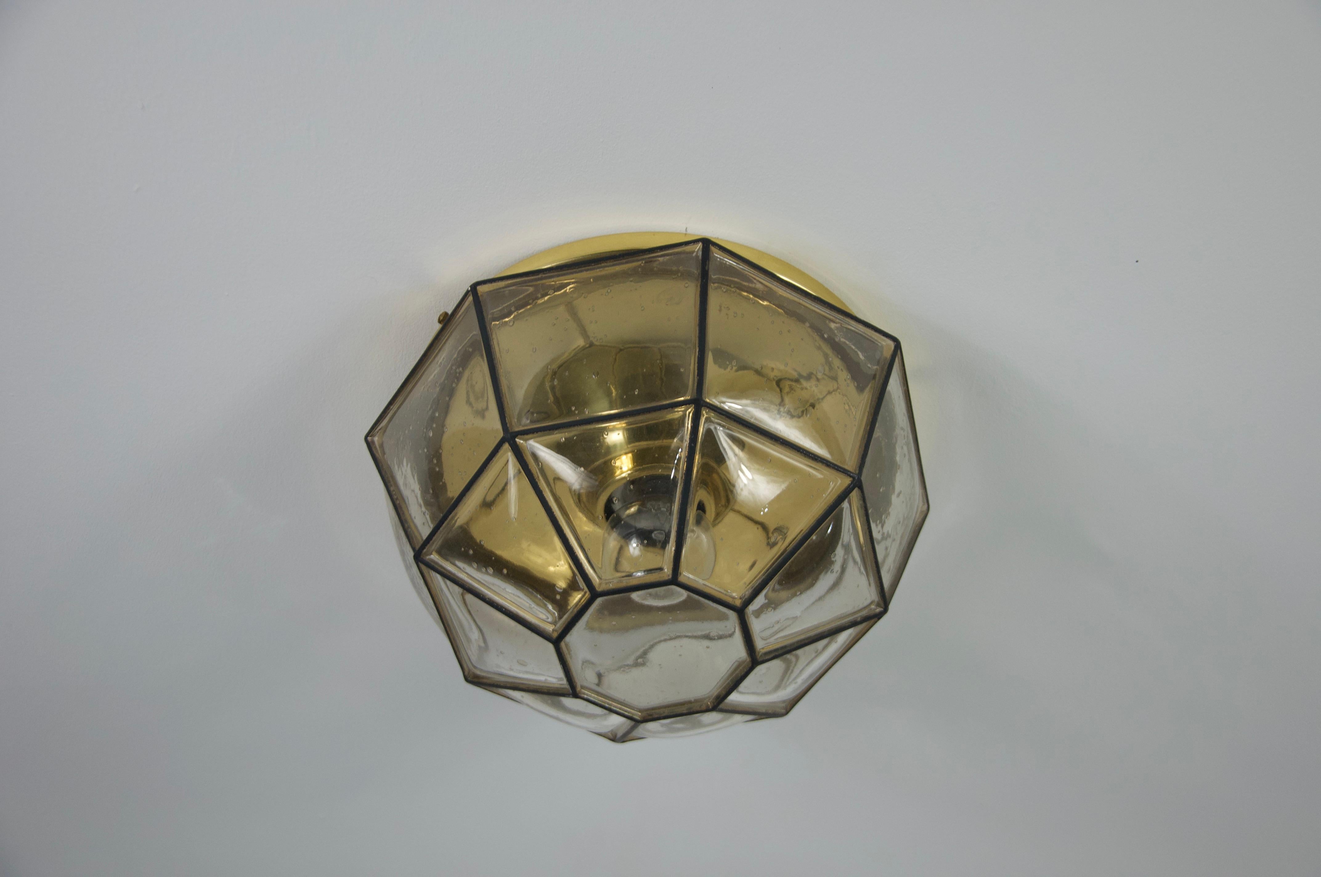 Flush Mount by Glashütte Limburg, Germany, 1960s, Nr 1 For Sale 1