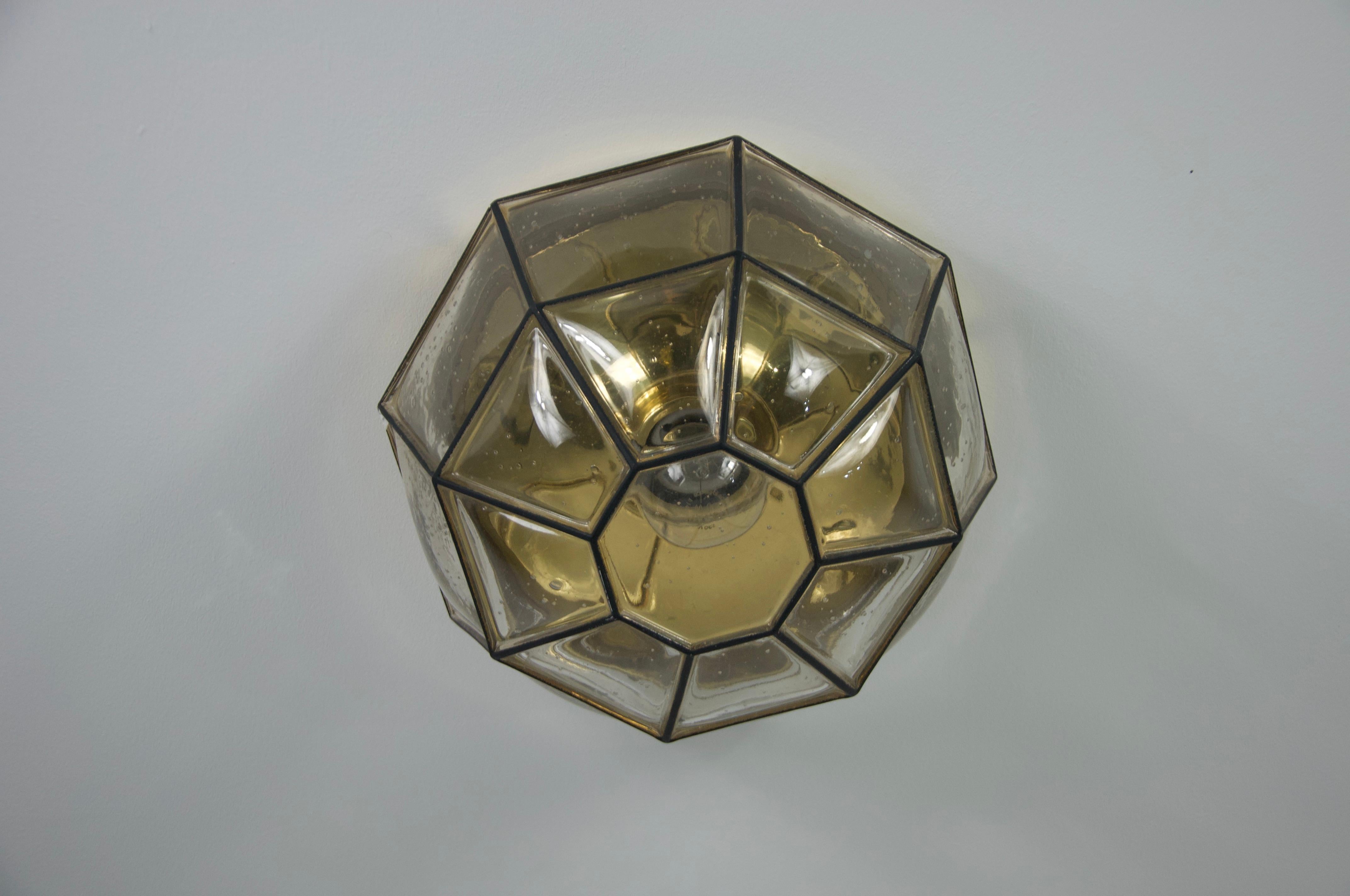 Flush Mount by Glashütte Limburg, Germany, 1960s, Nr 1 For Sale 3