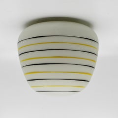 Vintage Philips Holland Flush Mount Ceiling Lamp, Mid-Century Modern