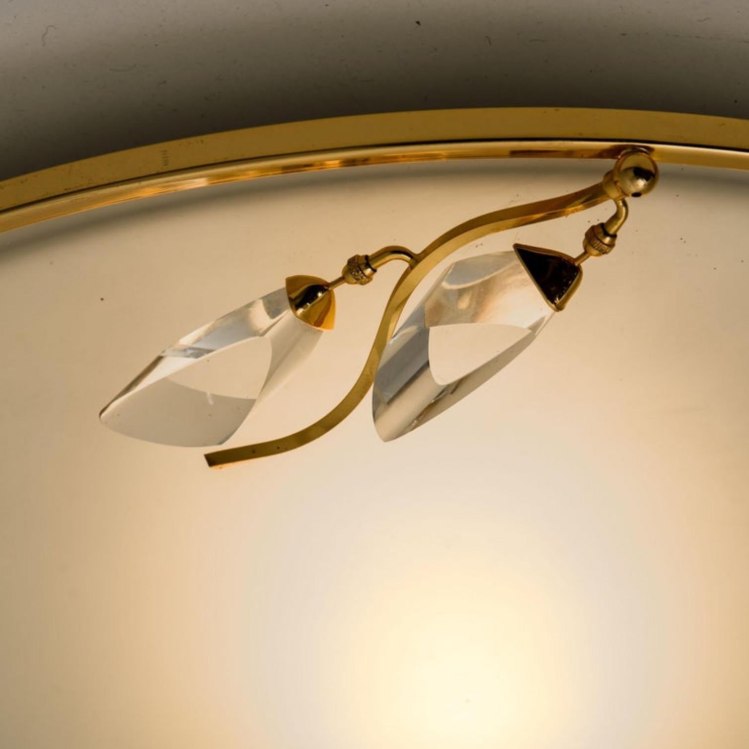 Flush Mount by Stilkronen, Italy, 1970s In Good Condition For Sale In Rijssen, NL