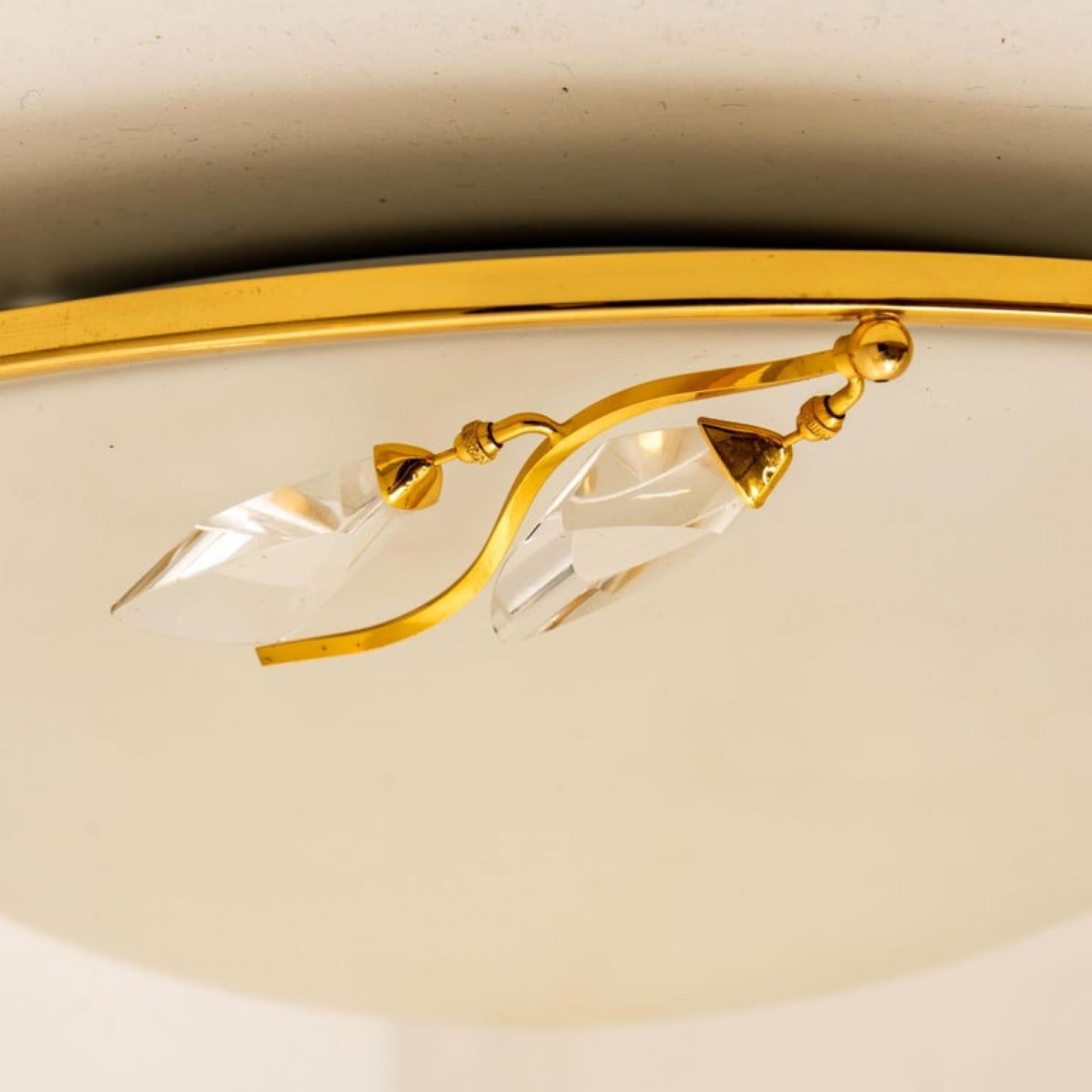 Glass Flush Mount by Stilkronen, Italy, 1970s For Sale