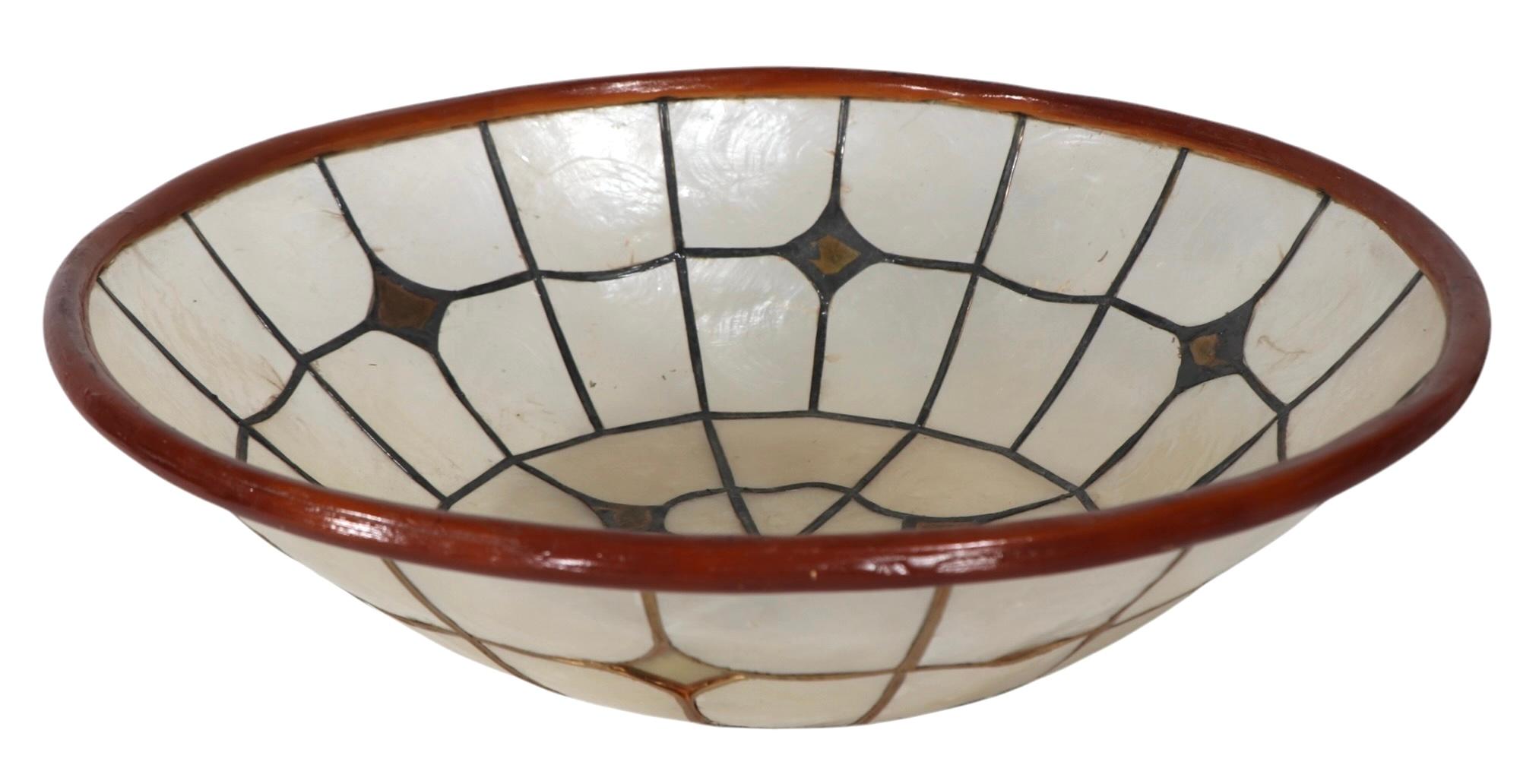 Flush Mount Capiz Shell Chandelier Light Fixture 8