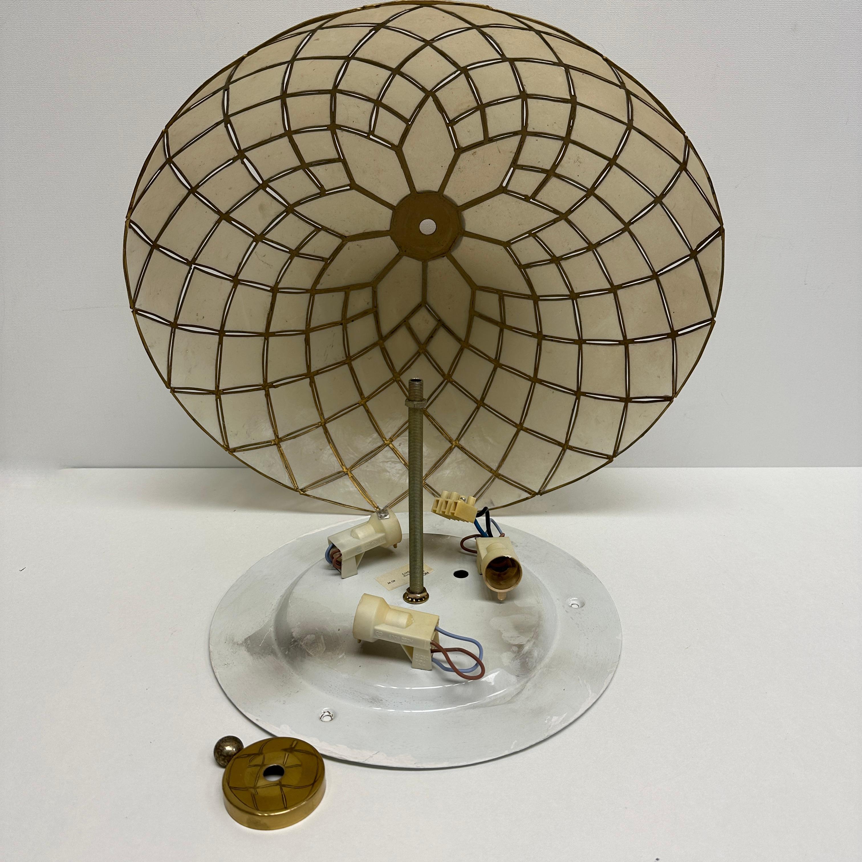 Flush Mount Ceiling Lamp Boho Flower Power Style, 1960s, Germany For Sale 1