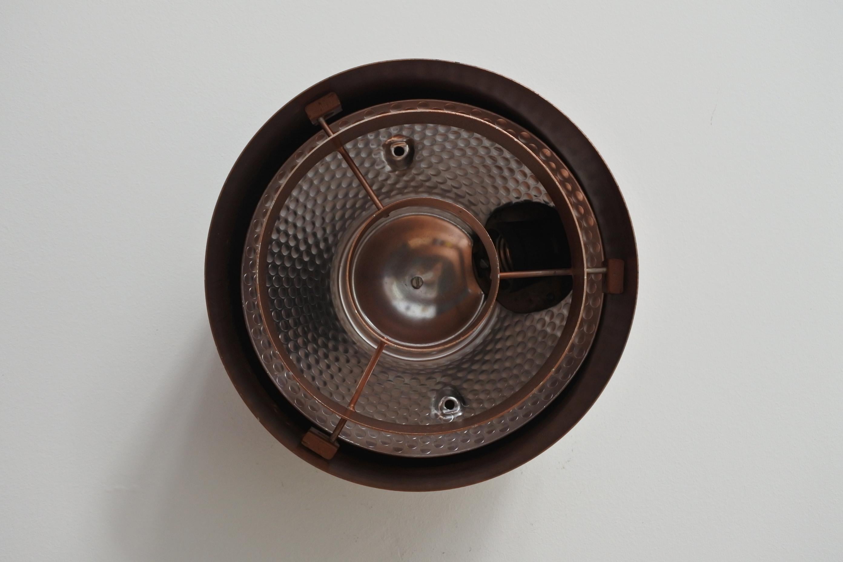 Mid-20th Century Flush Mount Ceiling Lamp by Idman, Finland, 1960s