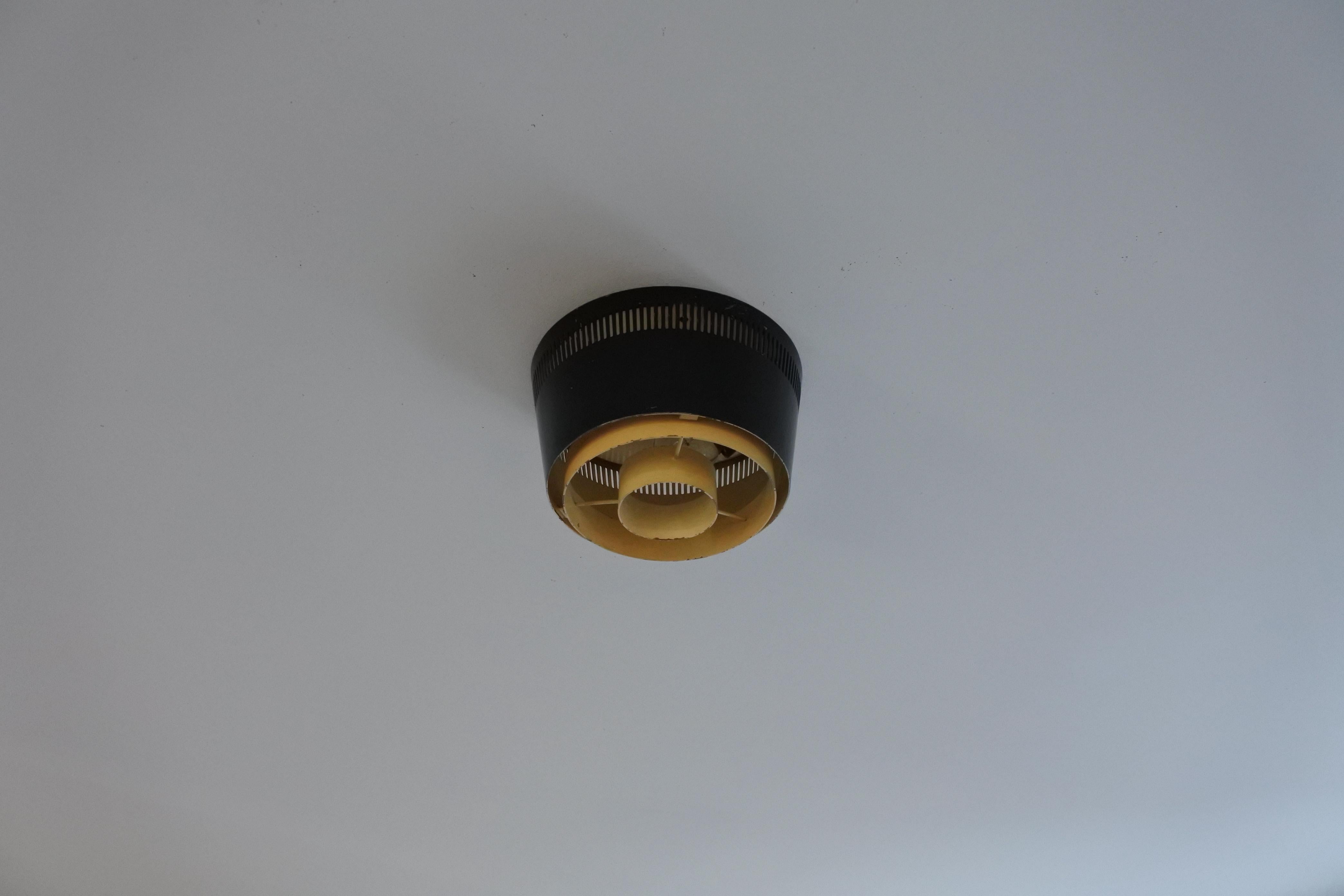 Finnish Flush Mount Ceiling Lamp by Itsu, Finland 1950s, Two Available For Sale
