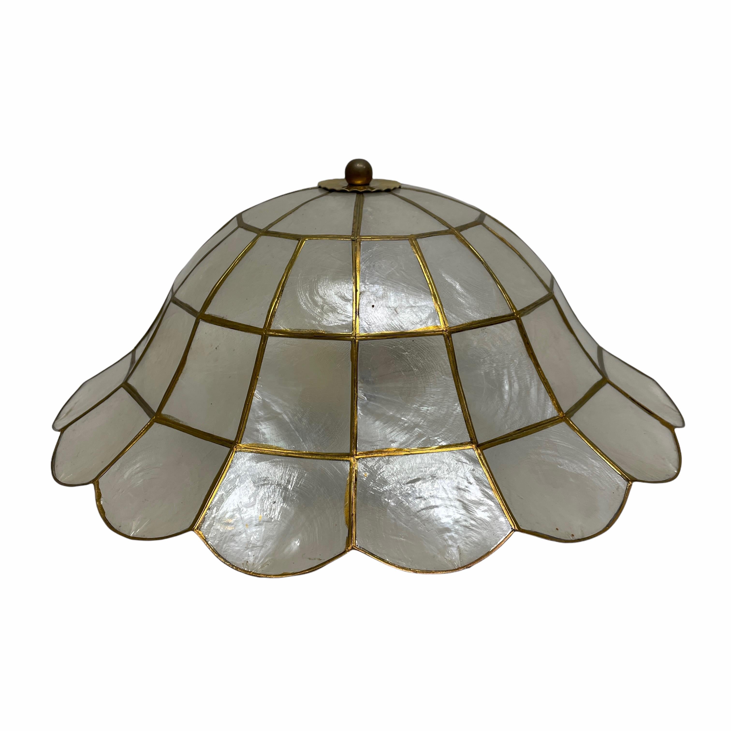 Mid-20th Century Flush Mount Ceiling Lamp Flower Power Style, 1960s, Italy For Sale