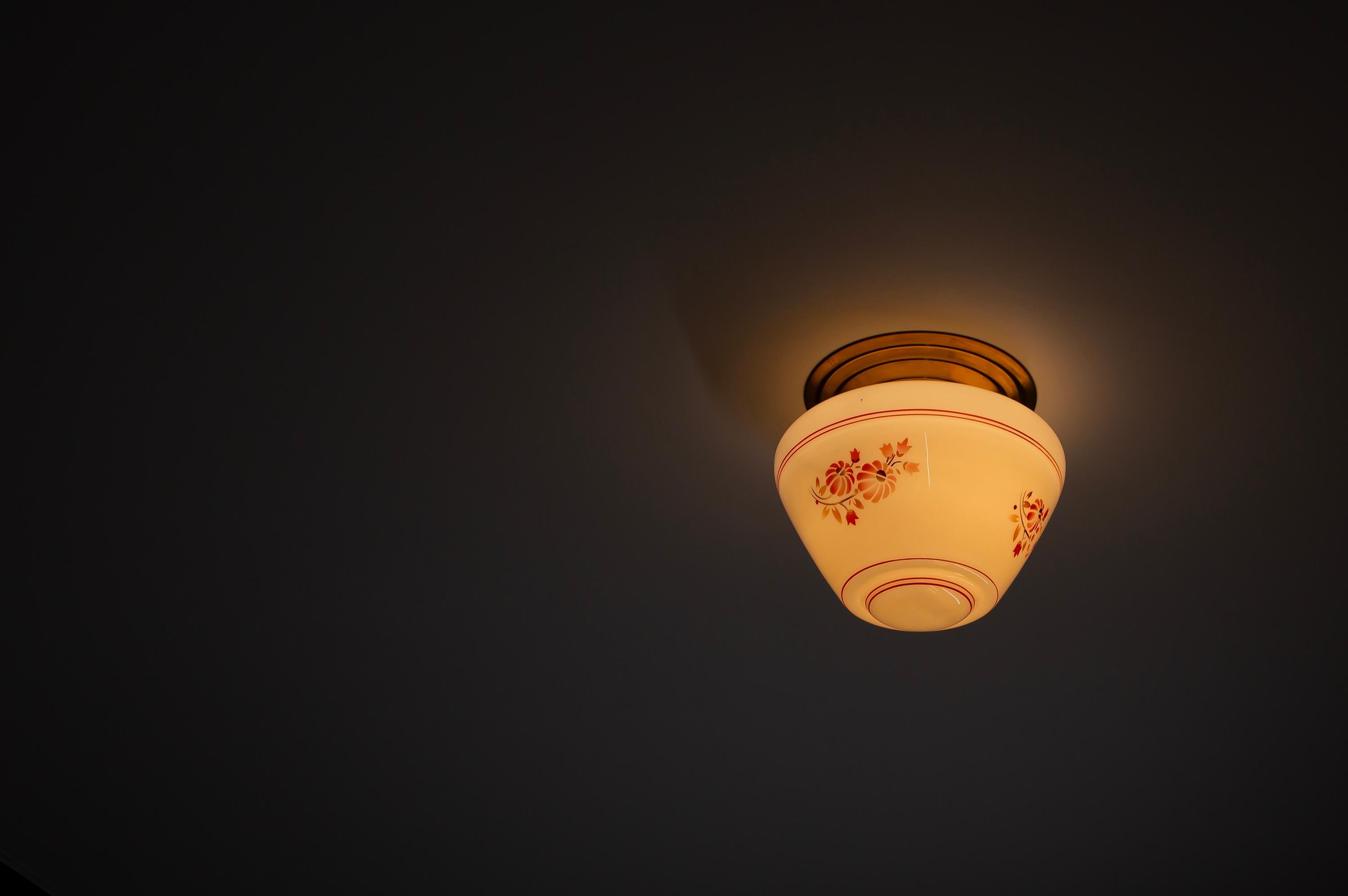 Flush Mount Ceiling Light, 1950s For Sale 3